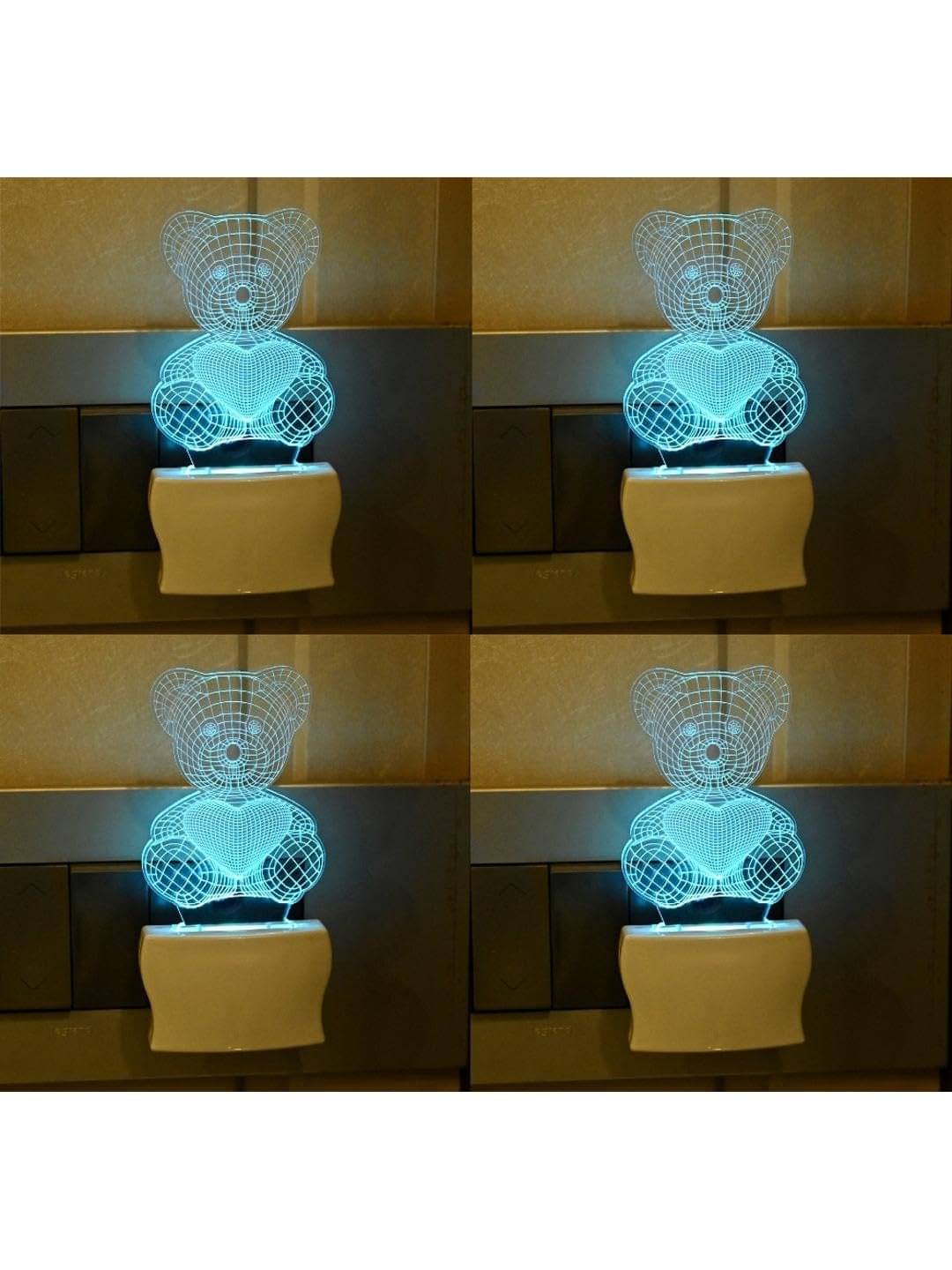     			1st Time White Night Lamp ( Pack of 4 )
