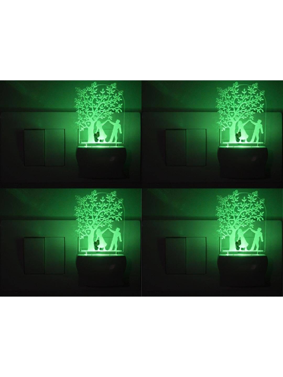     			1st Time White Night Lamp ( Pack of 4 )