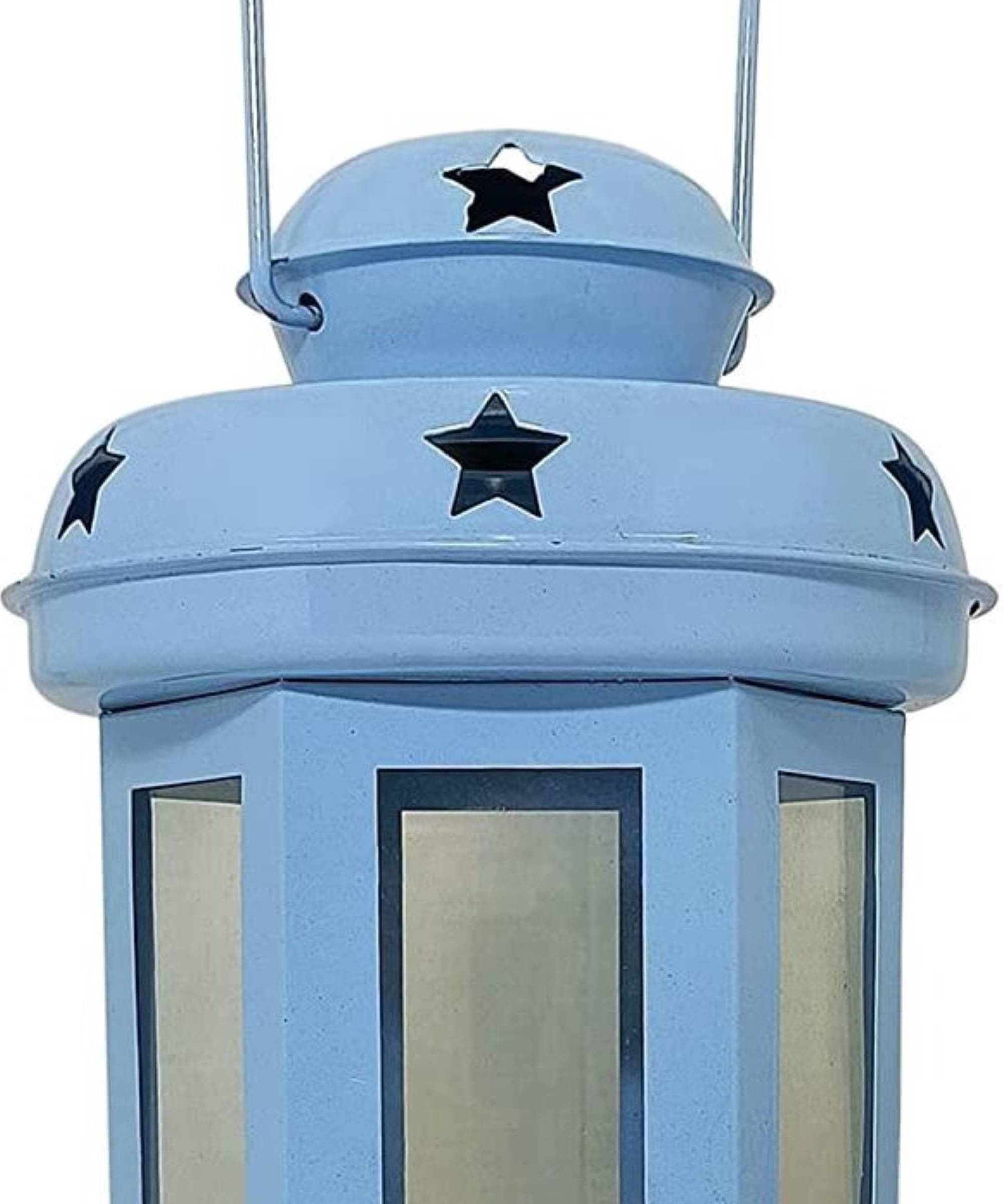     			FASHION BIZZ Blue Table Top Iron Tea Light Holder - Pack of 1