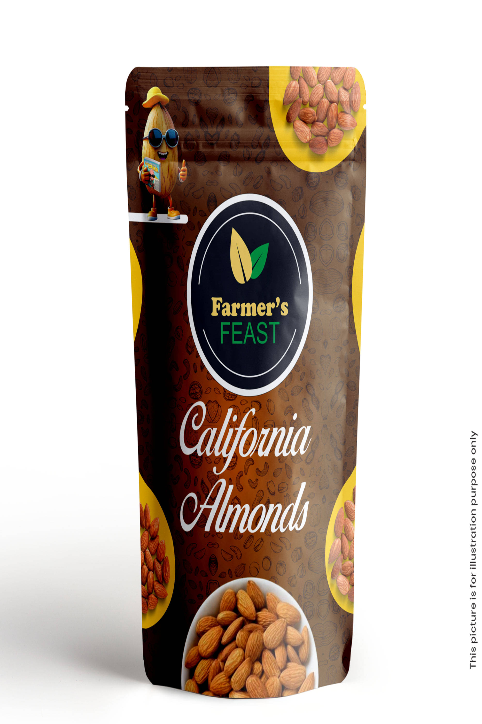 Farmer's Feast Almond (Badam) 1 kg     			Farmer's Feast Almond (Badam) 1 kg