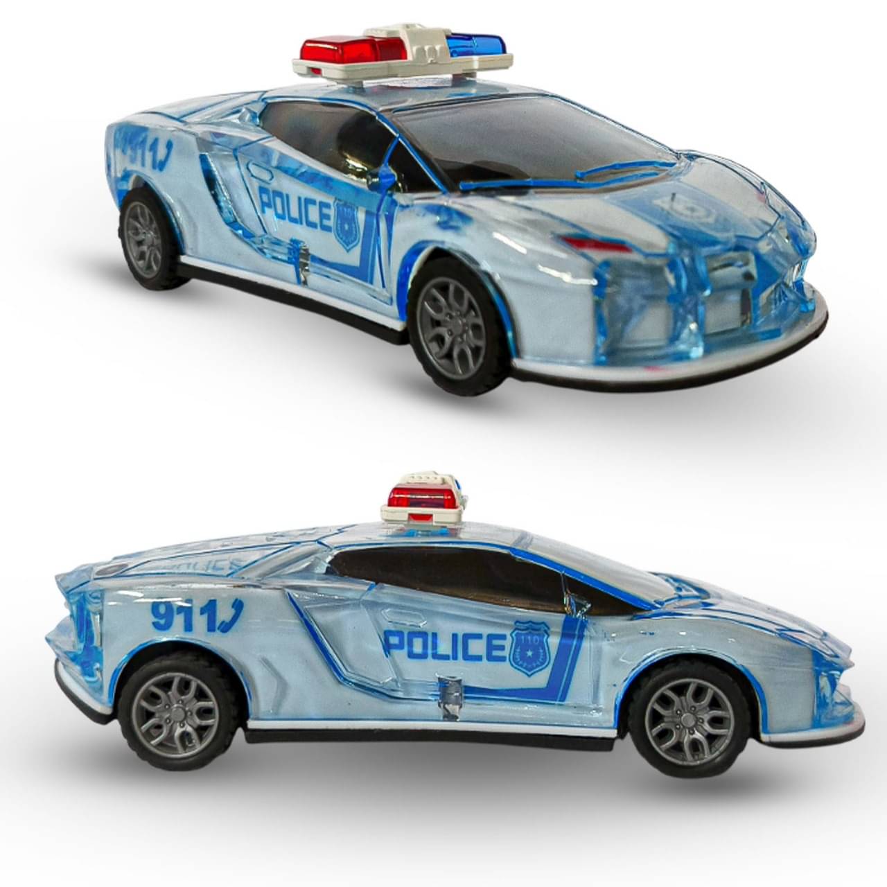 Gurukrupa Friction Powered Police Car Toy - Push and Go Patrol Vehicle with Realistic Design and Smooth Wheels for Kids (Blue, Model 1007) Gurukrupa Friction Powered Police Car Toy - Push and Go Patrol Vehicle with Realistic Design and Smooth Wheels for Kids (Blue, Model 1007)