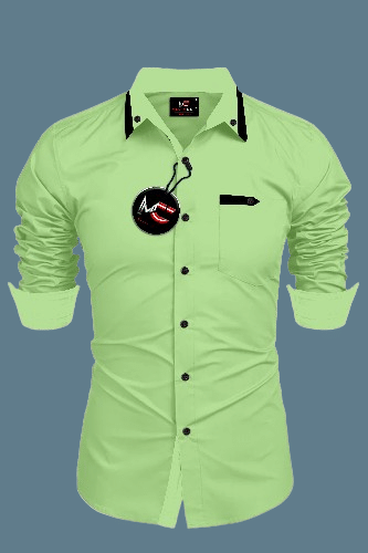     			JENY FASHION 100% Cotton Regular Fit Solids Full Sleeves Men's Casual Shirt - Light Green ( Pack of 1 )