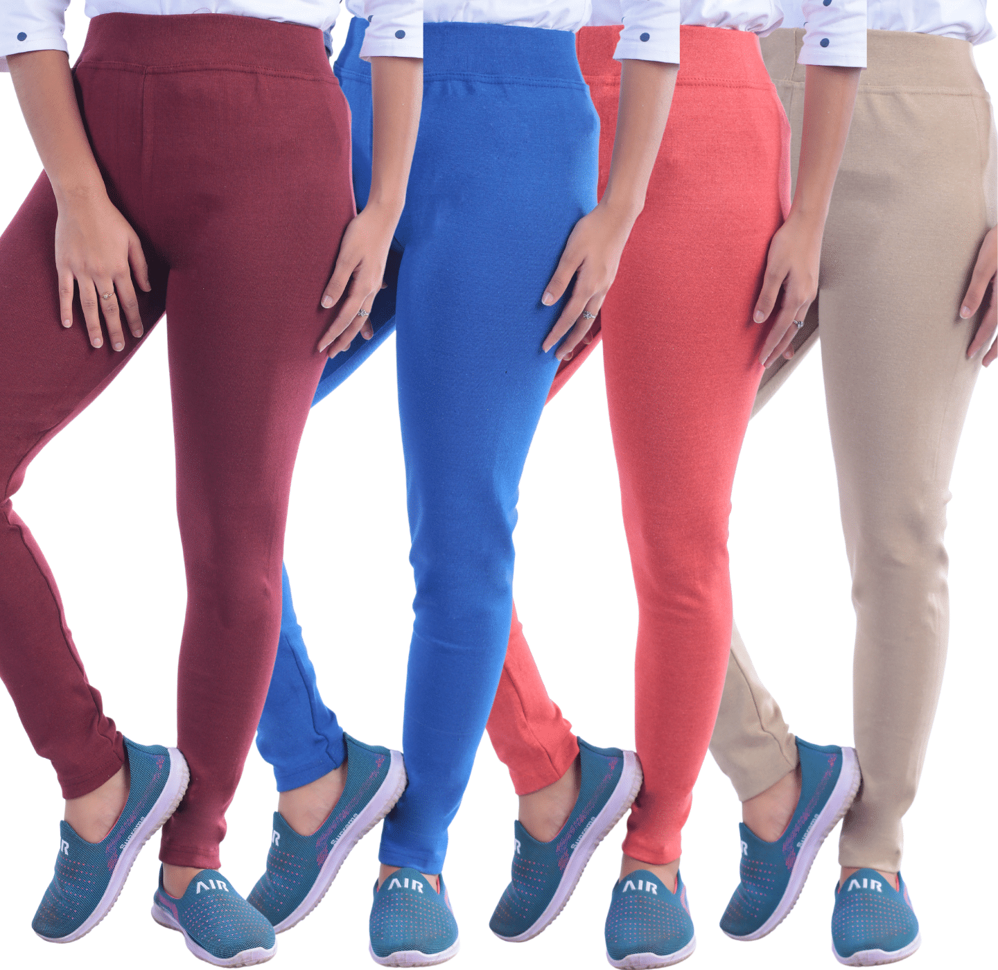     			KARARO Women Cotton Blend Skinny Fit Jegging