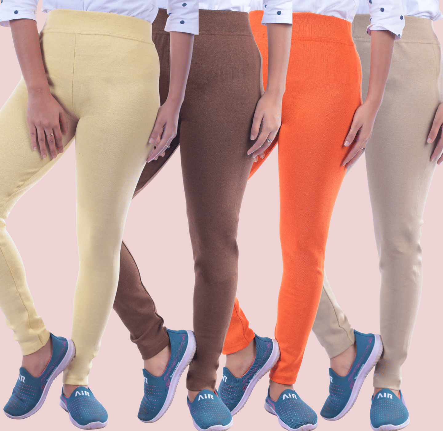     			KARARO Women Cotton Blend Skinny Fit Jegging