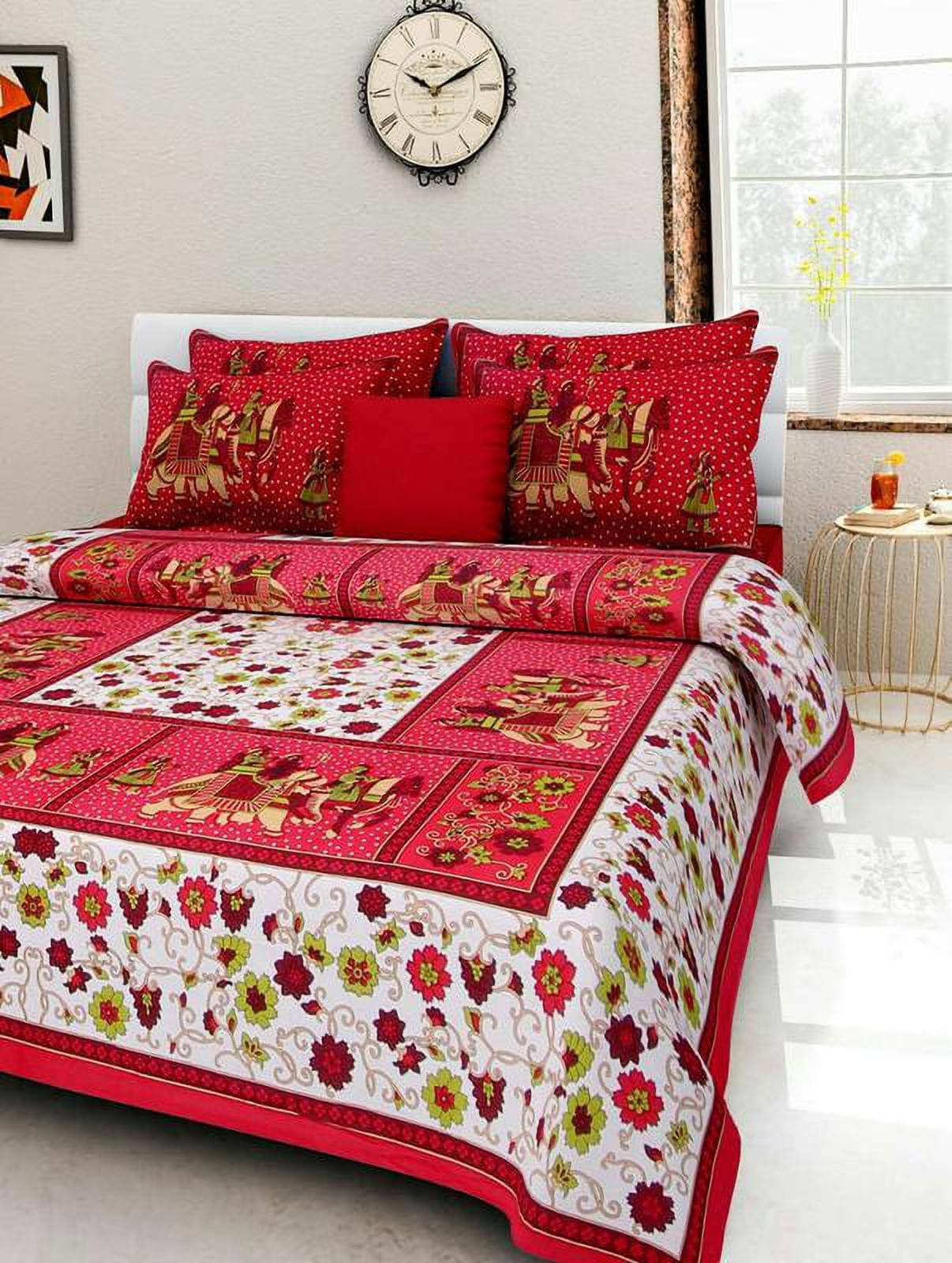 Navkaar Creation Cotton 1 Double Bedsheet with 2 Pillow Covers ( Brown ) Navkaar Creation Cotton 1 Double Bedsheet with 2 Pillow Covers ( Brown )