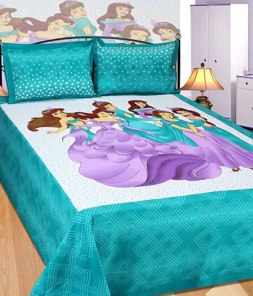     			Navkaar Creation Cotton 1 Double Bedsheet with 2 Pillow Covers ( Multicolor )