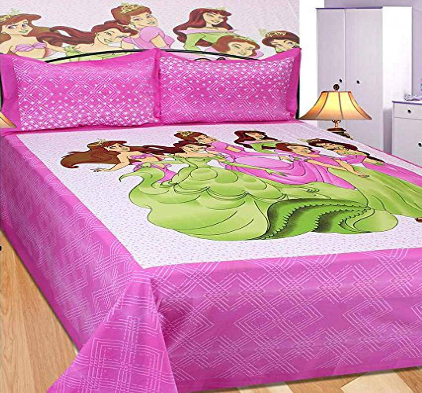 Navkaar Creation Cotton 1 Double Bedsheet with 2 Pillow Covers ( White ) Navkaar Creation Cotton 1 Double Bedsheet with 2 Pillow Covers ( White )