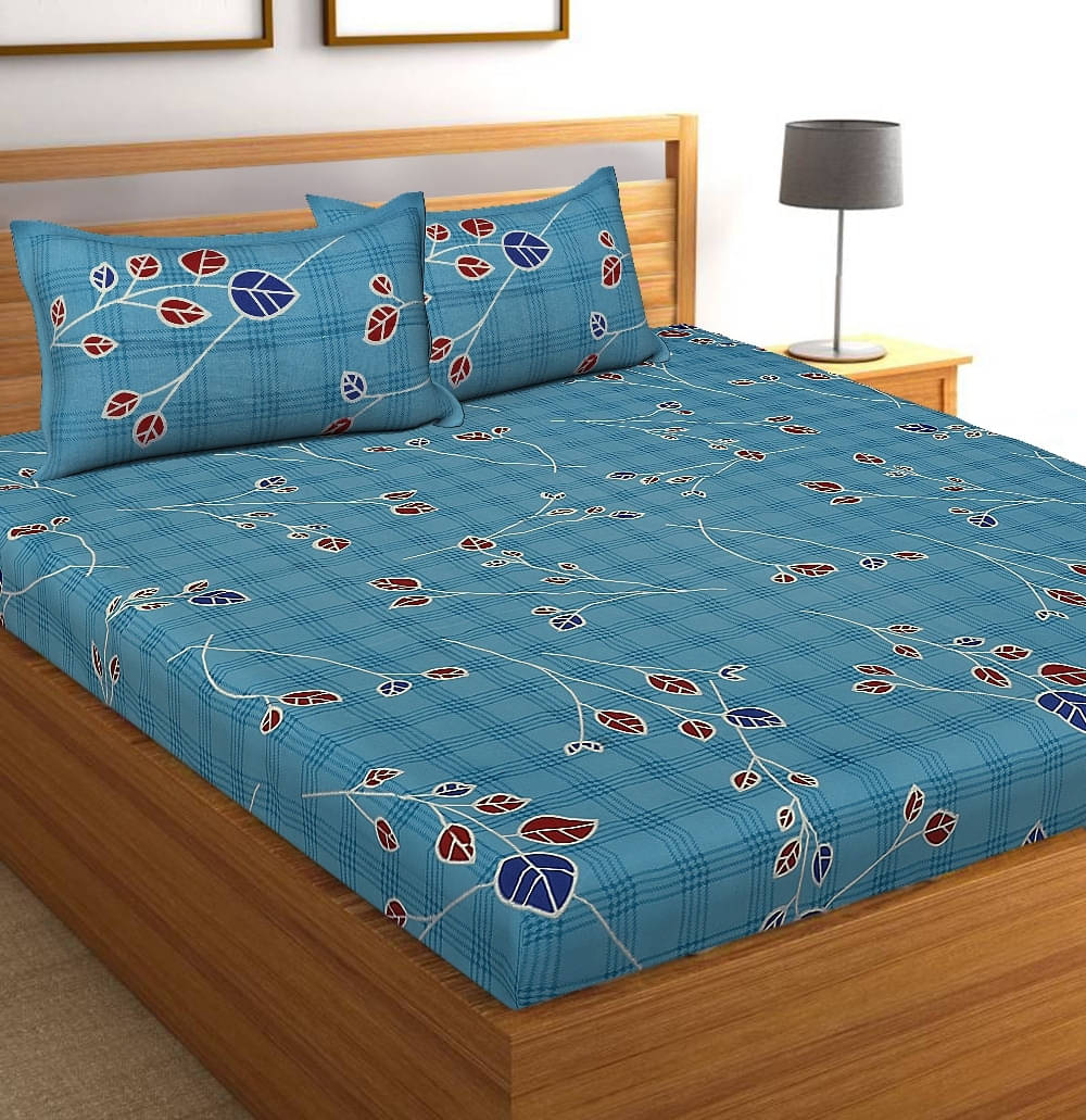 Navkaar Creation Cotton 1 Double Bedsheet with 2 Pillow Covers ( Multicolor ) Navkaar Creation Cotton 1 Double Bedsheet with 2 Pillow Covers ( Multicolor )