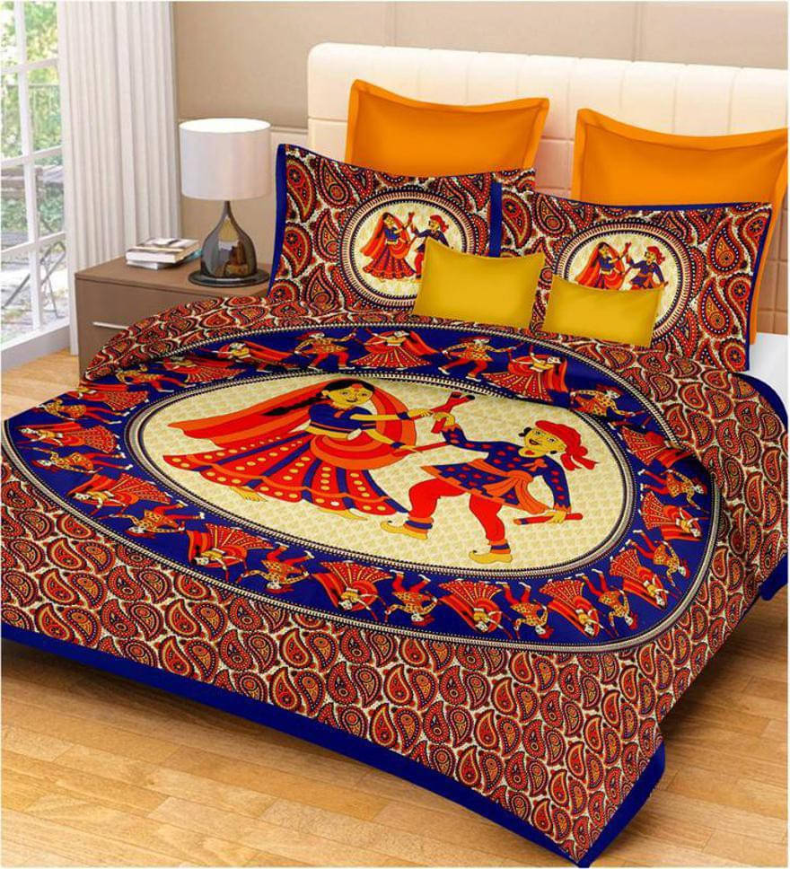 Navkaar Creation Cotton 1 Double Bedsheet with 2 Pillow Covers ( Brown ) Navkaar Creation Cotton 1 Double Bedsheet with 2 Pillow Covers ( Brown )