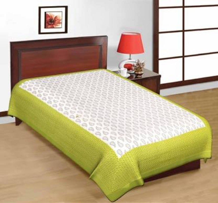     			Navkaar Creation Cotton 1 Single Bedsheet with 1 Pillow Cover ( Multicolor )
