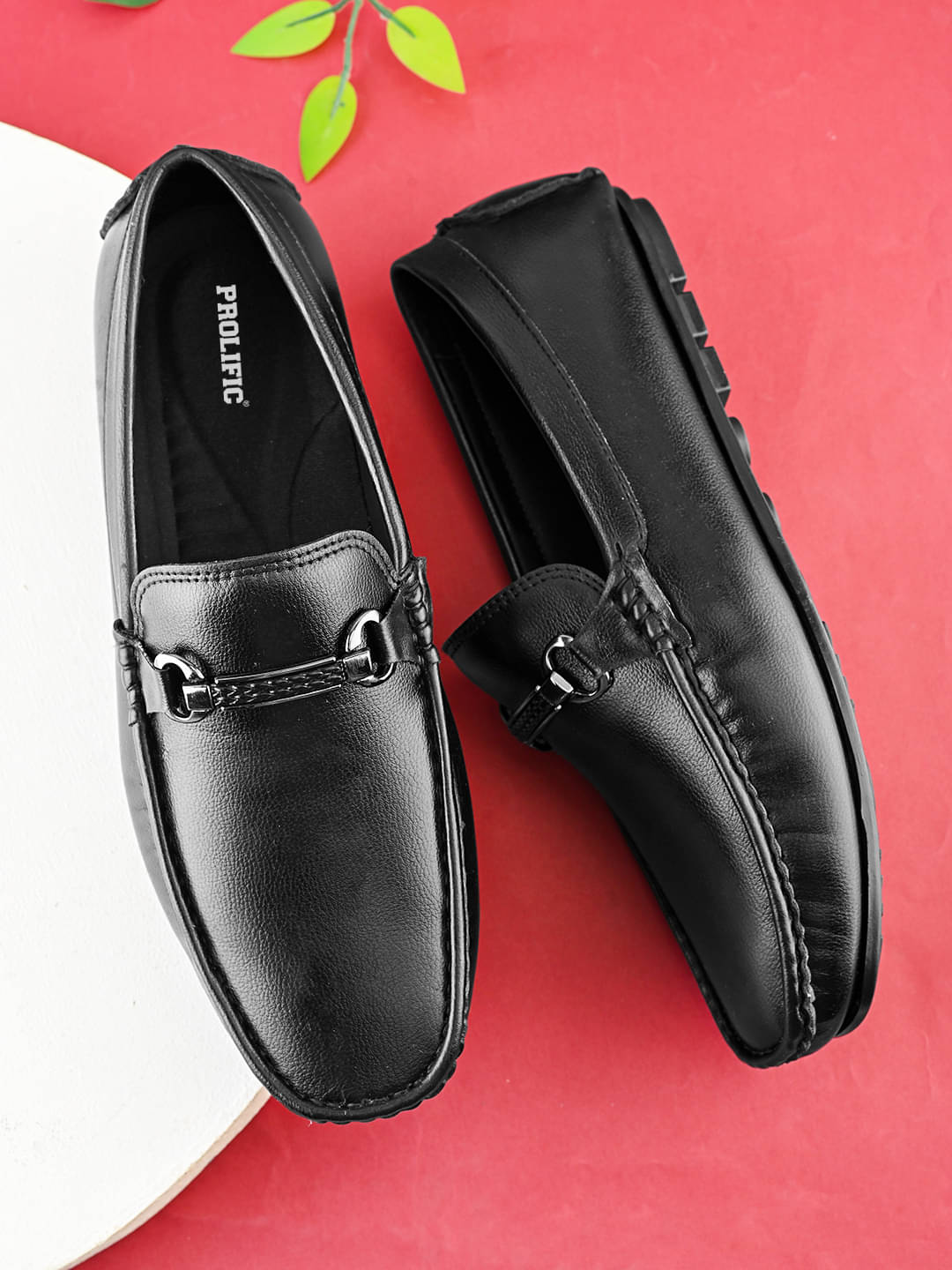Prolific Black Men's Slip On Formal Shoes Prolific Black Men's Slip On Formal Shoes