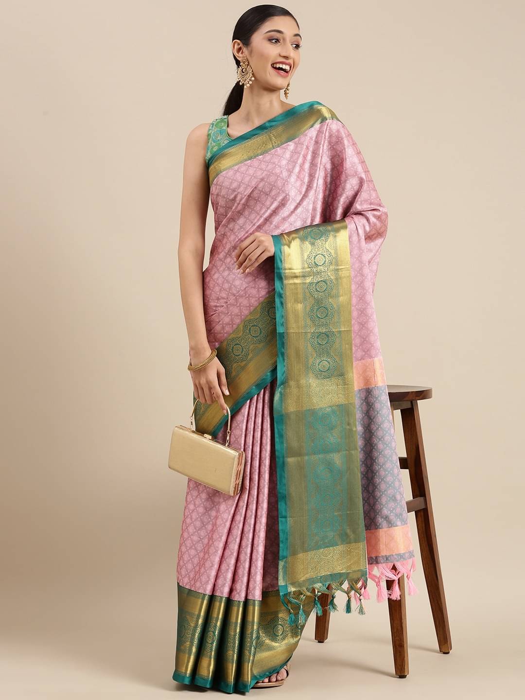 Rangtulika Ethnics Cotton Woven Banarasi saree With Unstitched Blouse Piece ( Blue ) Rangtulika Ethnics Cotton Woven Banarasi saree With Unstitched Blouse Piece ( Blue )