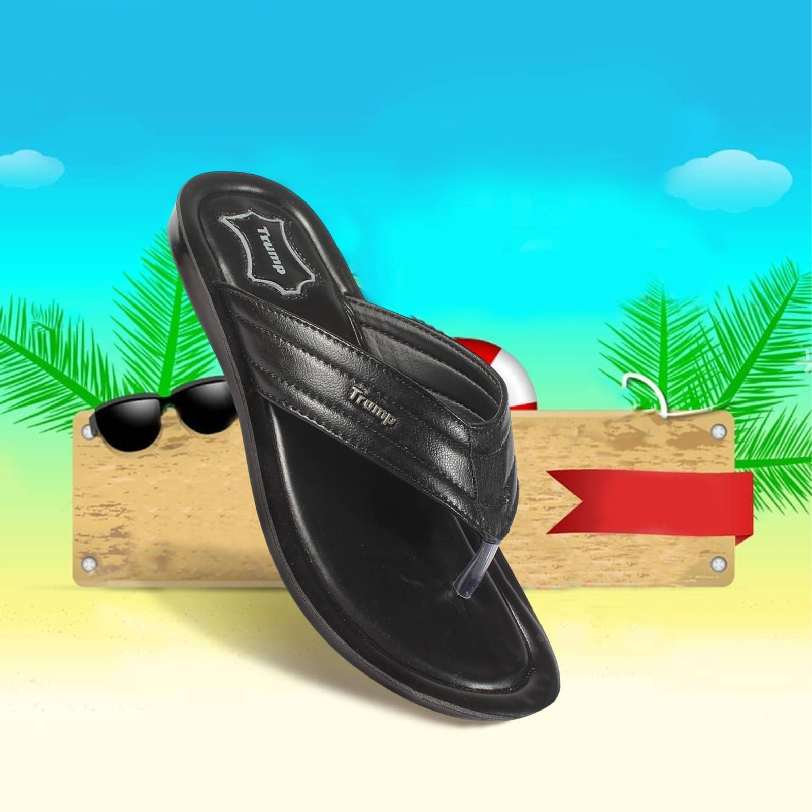     			Trump Black Men's Daily Slipper
