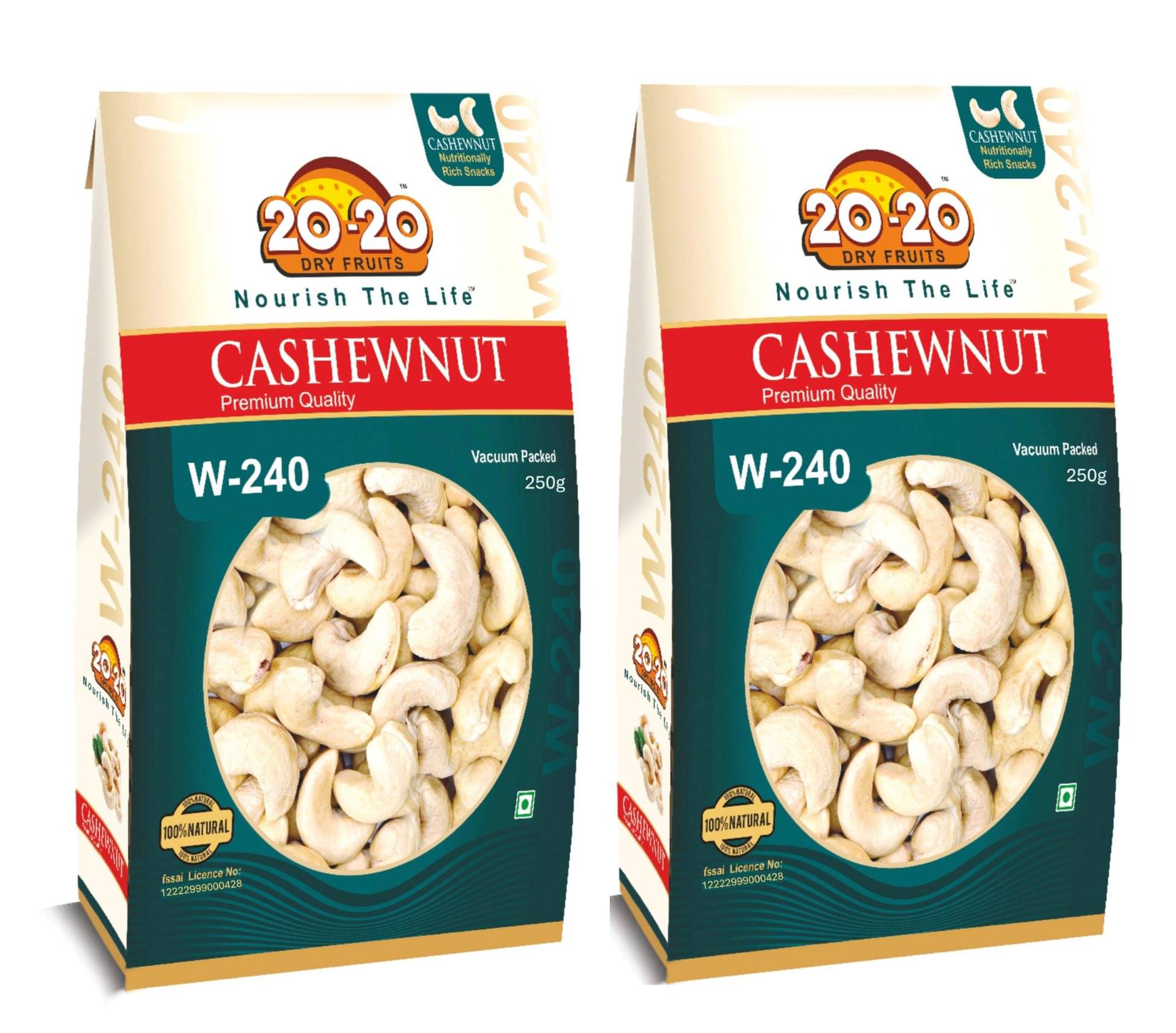20-20 Dry Fruits Cashew nut (Kaju) 500 g 20-20 Dry Fruits Cashew nut (Kaju) 500 g
