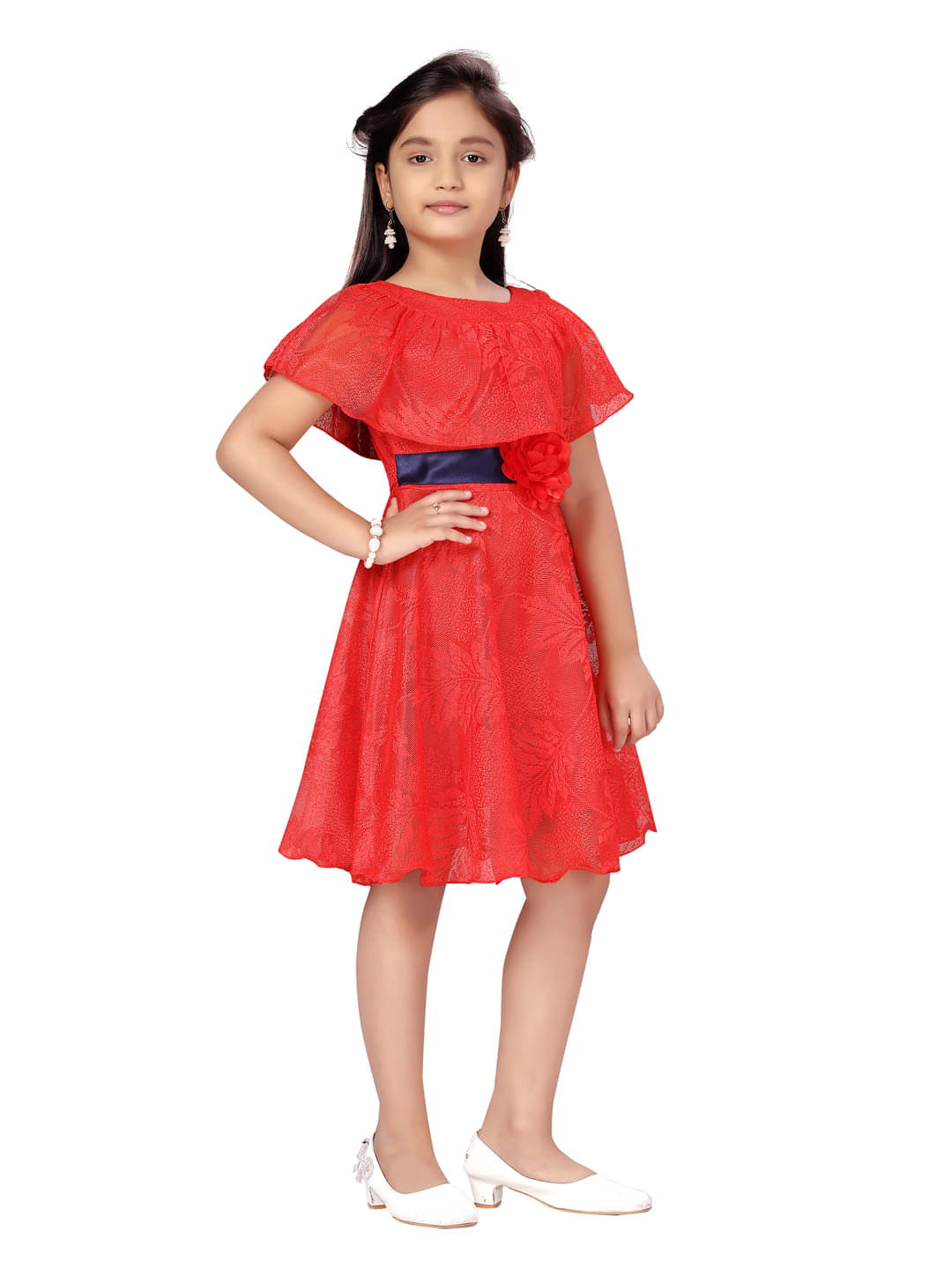 Aarika Net Frock For Baby Girls ( Pack of 1 , Red ) Aarika Net Frock For Baby Girls ( Pack of 1 , Red )