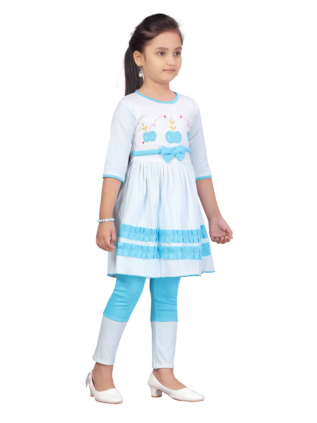     			Aarika Pack of 1 Baby Girls Cotton T-shirt & Pants ( Blue )
