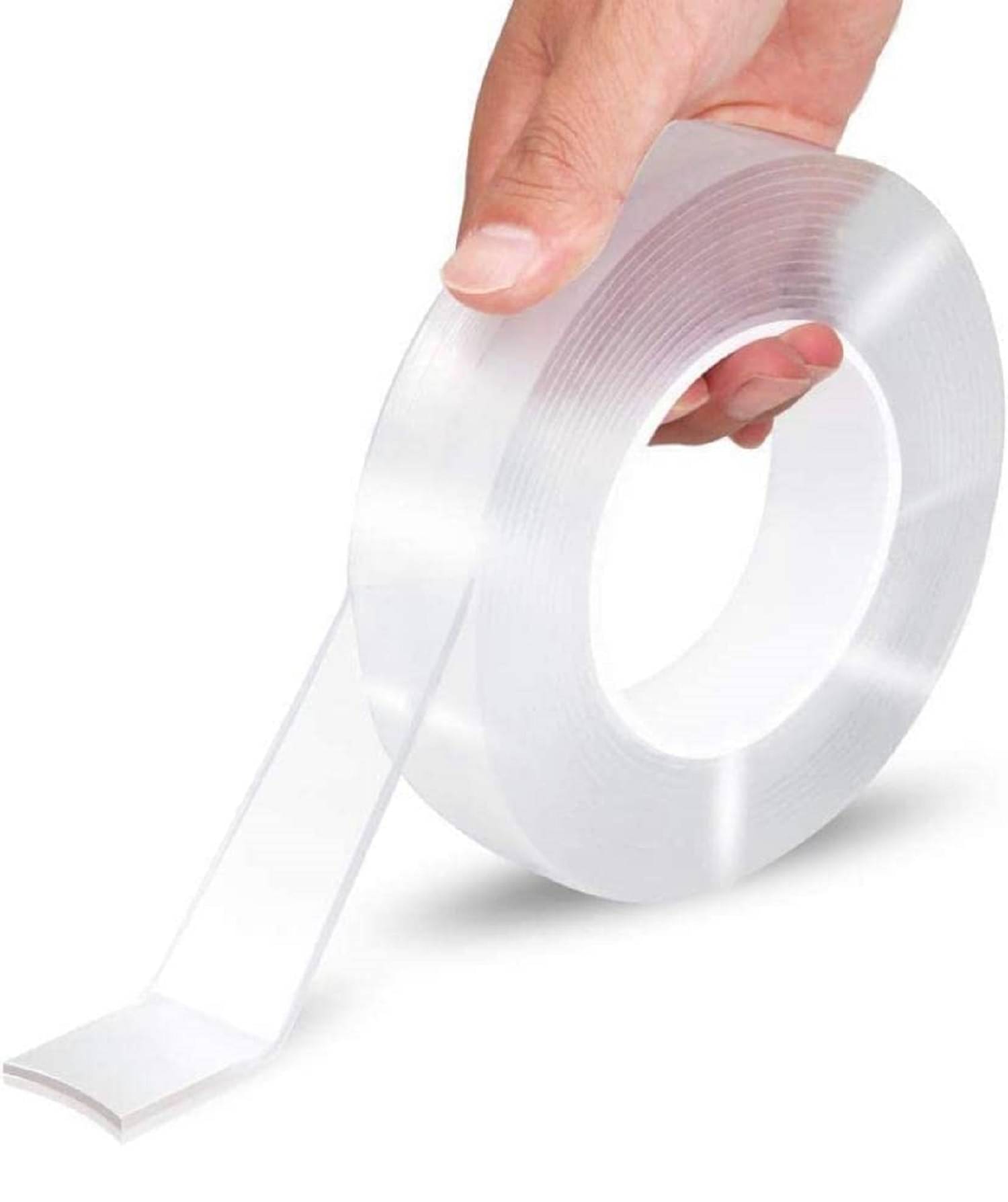 BECKONMART Transparent Double Sided Decorative Tape ( Pack of 1 ) BECKONMART Transparent Double Sided Decorative Tape ( Pack of 1 )