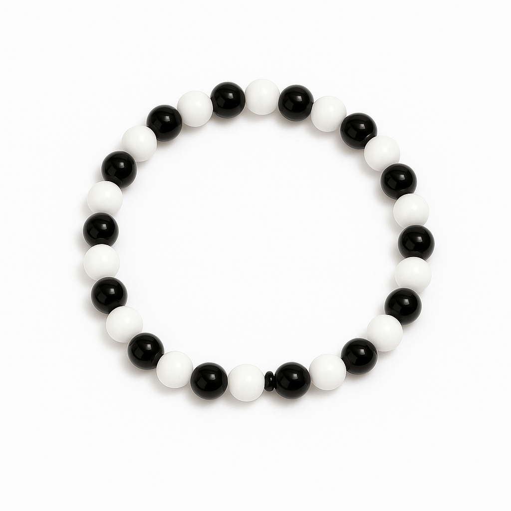     			Bead Jewel Black Bracelet ( Pack of 1 )