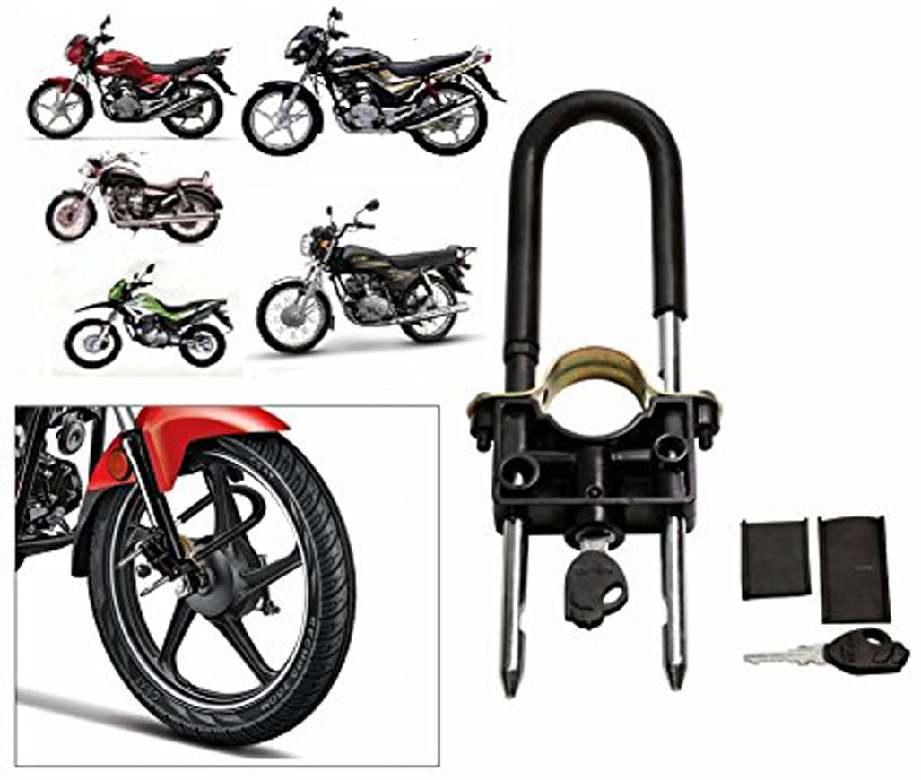     			Computerised Wave Key Bike Front Shocker Lock Wheel Lock All Model Bikes