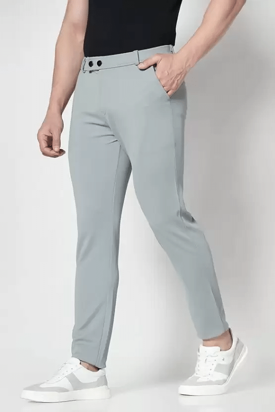    			DEARISE Regular Flat Men's Chinos - Grey ( Pack of 1 )