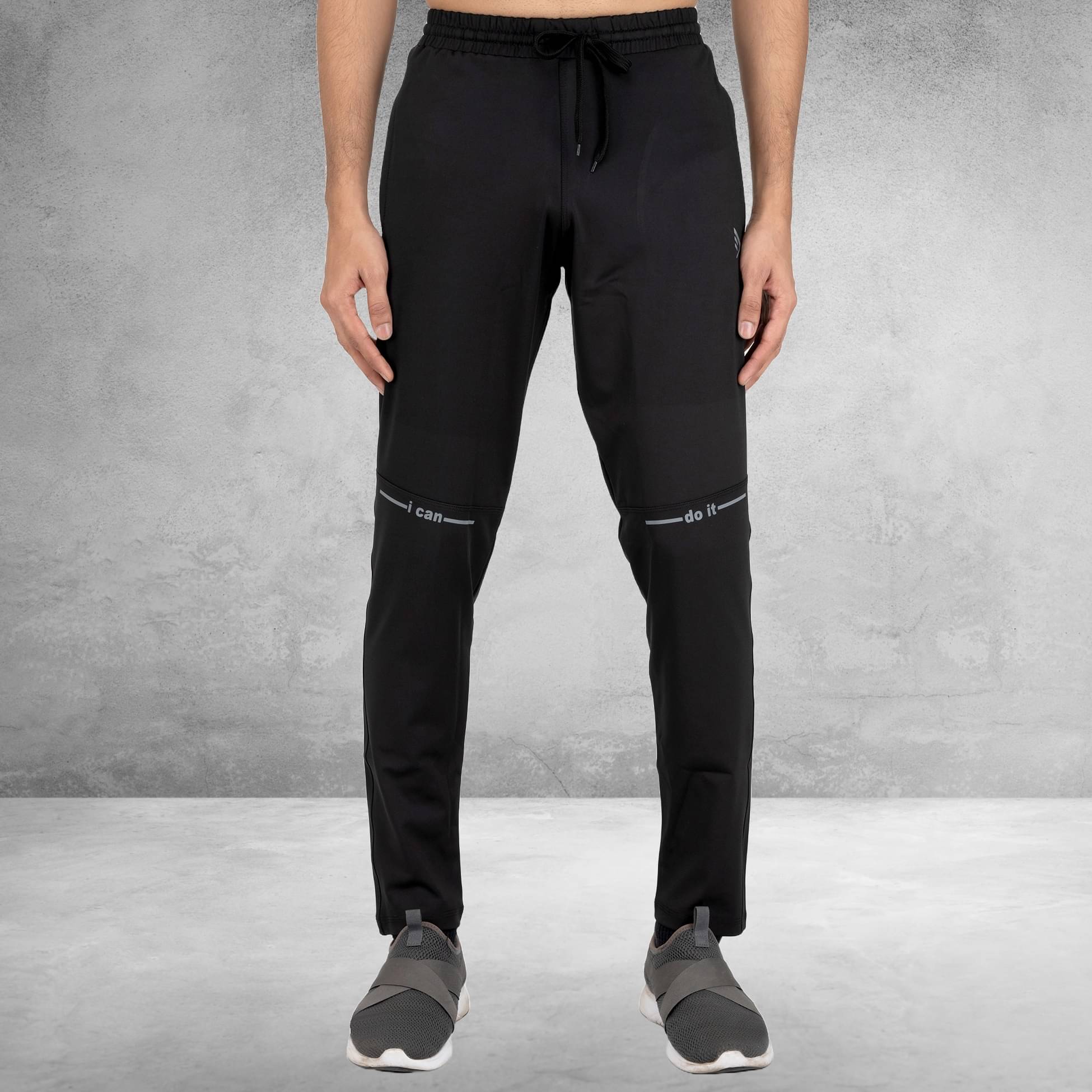 DIHOX Black Polyester Men's Sports Trackpants ( Pack of 1 ) DIHOX Black Polyester Men's Sports Trackpants ( Pack of 1 )