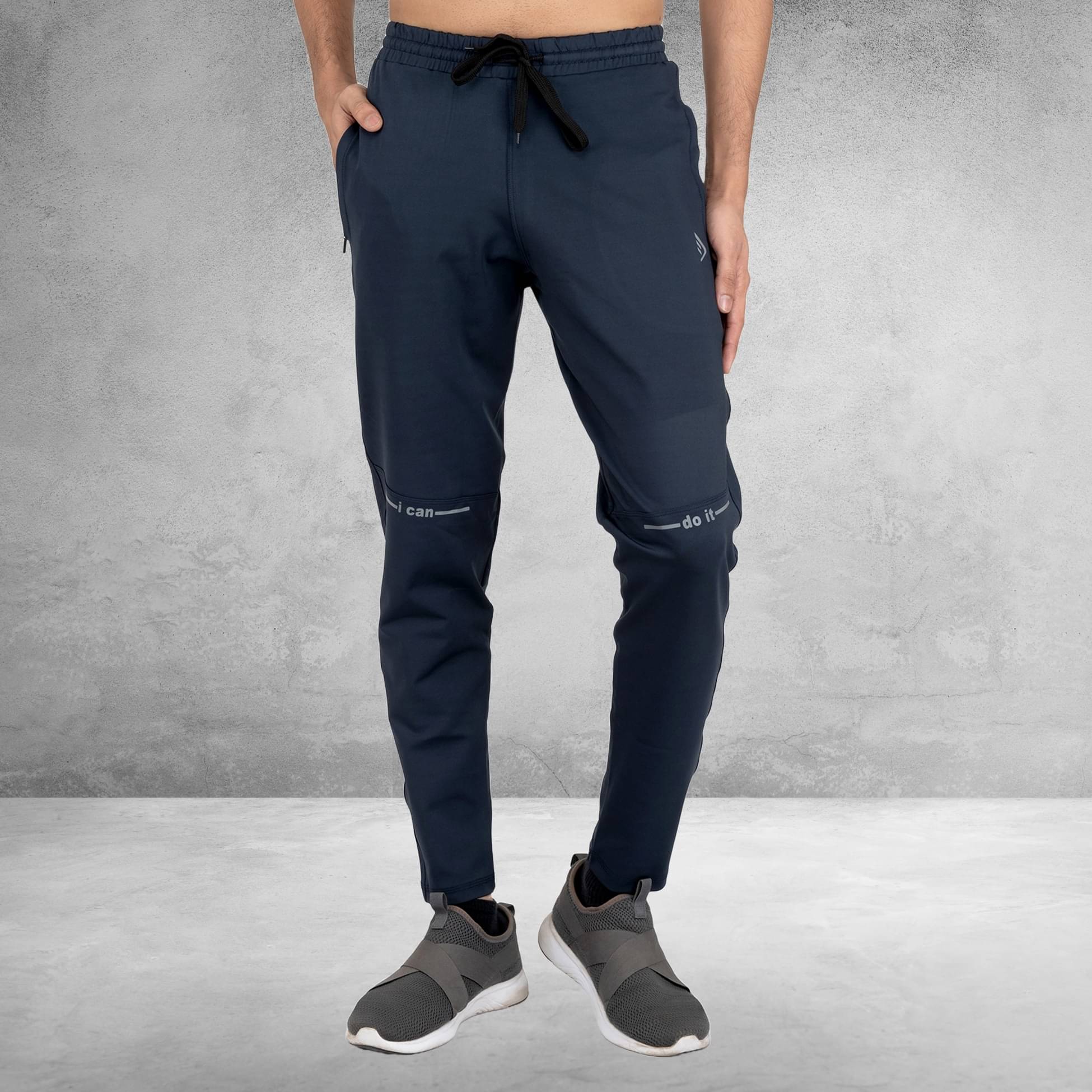 DIHOX Navy Blue Polyester Men's Sports Trackpants ( Pack of 1 ) DIHOX Navy Blue Polyester Men's Sports Trackpants ( Pack of 1 )