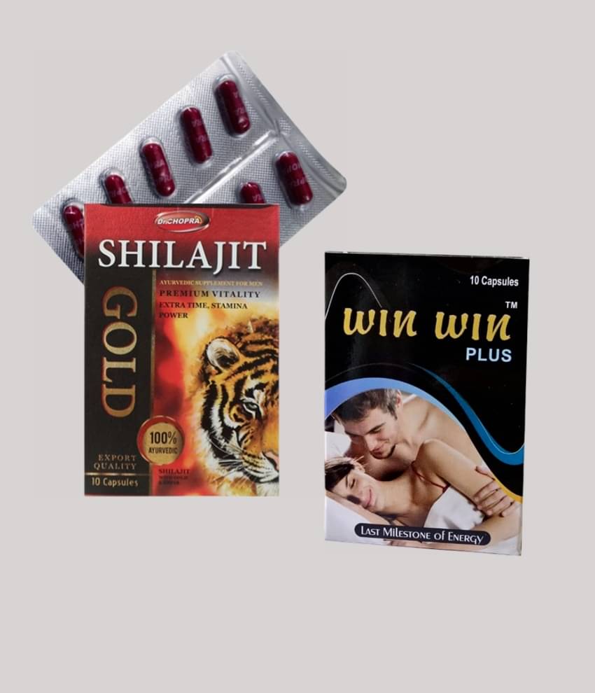 Dr Chopra Shilajit Gold Capsule 10 No.s & Win Win Plus Capsule 10 no.s Sexual Supplement Dr Chopra Shilajit Gold Capsule 10 No.s & Win Win Plus Capsule 10 no.s Sexual Supplement