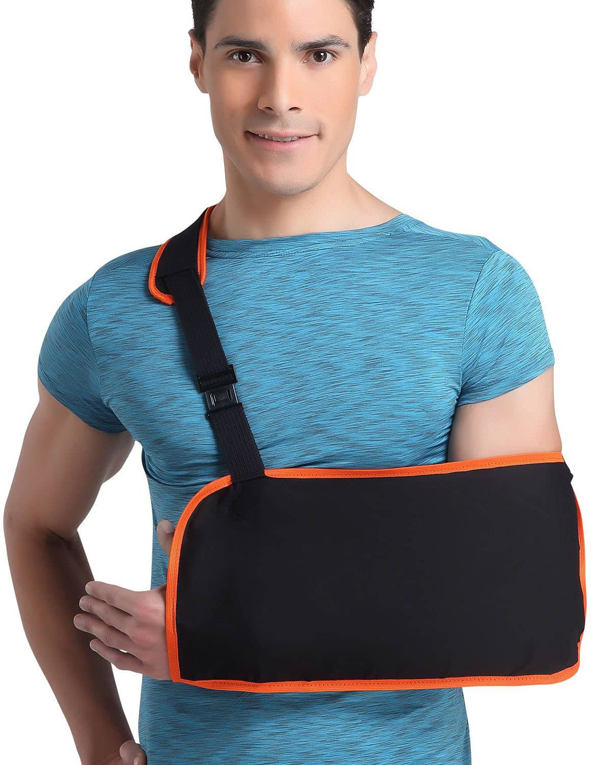     			Flamingo Arm Sling Hand Supporter with Elbow Support - Black - L