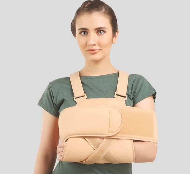 Flamingo Shoulder Immobilizer-Support for Shoulder Dislocation, Adjustable Straps - Beige -S Flamingo Shoulder Immobilizer-Support for Shoulder Dislocation, Adjustable Straps - Beige -S