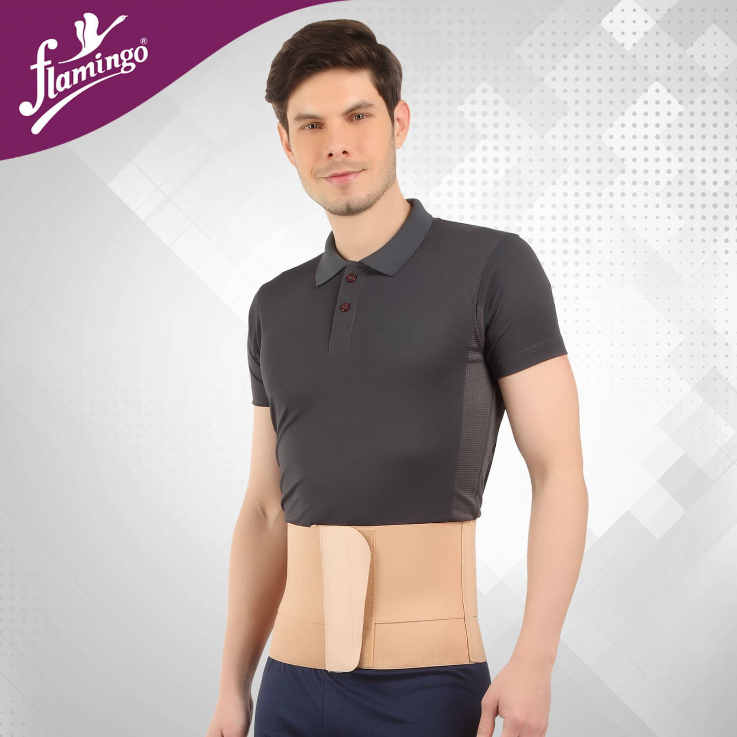 Flamingo Abdominal Support Belt for After Delivery Tummy Reduction - Beige, XL Flamingo Abdominal Support Belt for After Delivery Tummy Reduction - Beige, XL