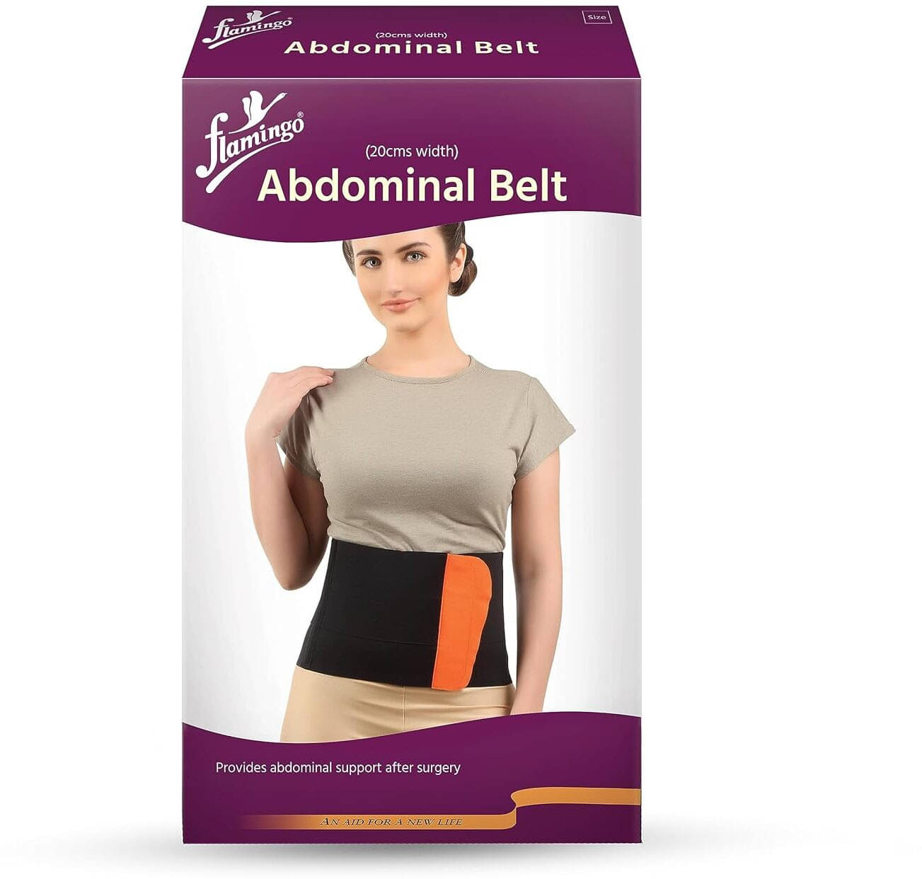 Flamingo Abdominal Support Belt for After Delivery Tummy Reduction - XXXL Flamingo Abdominal Support Belt for After Delivery Tummy Reduction - XXXL