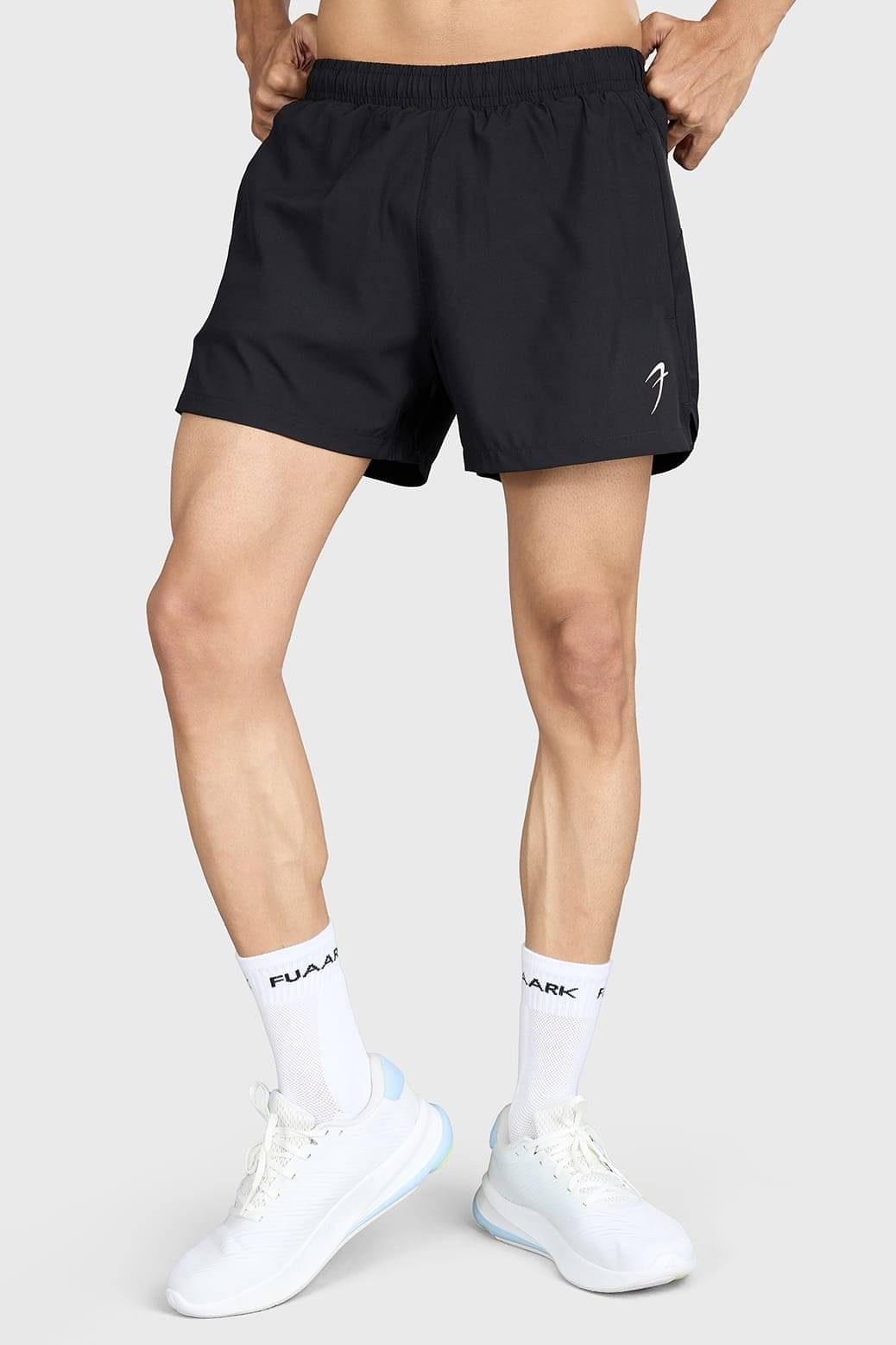 Fuaark Black Polyester Men's Gym Shorts ( Pack of 1 )     			Fuaark Black Polyester Men's Gym Shorts ( Pack of 1 )