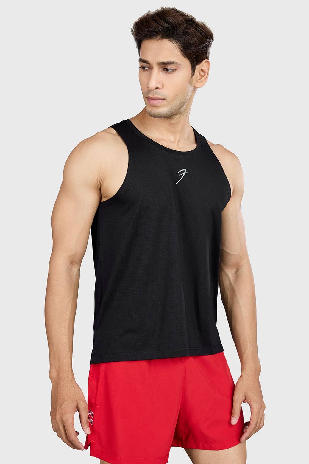 Fuaark Red Polyester Regular Fit Men's Tanks ( Pack of 1 )
