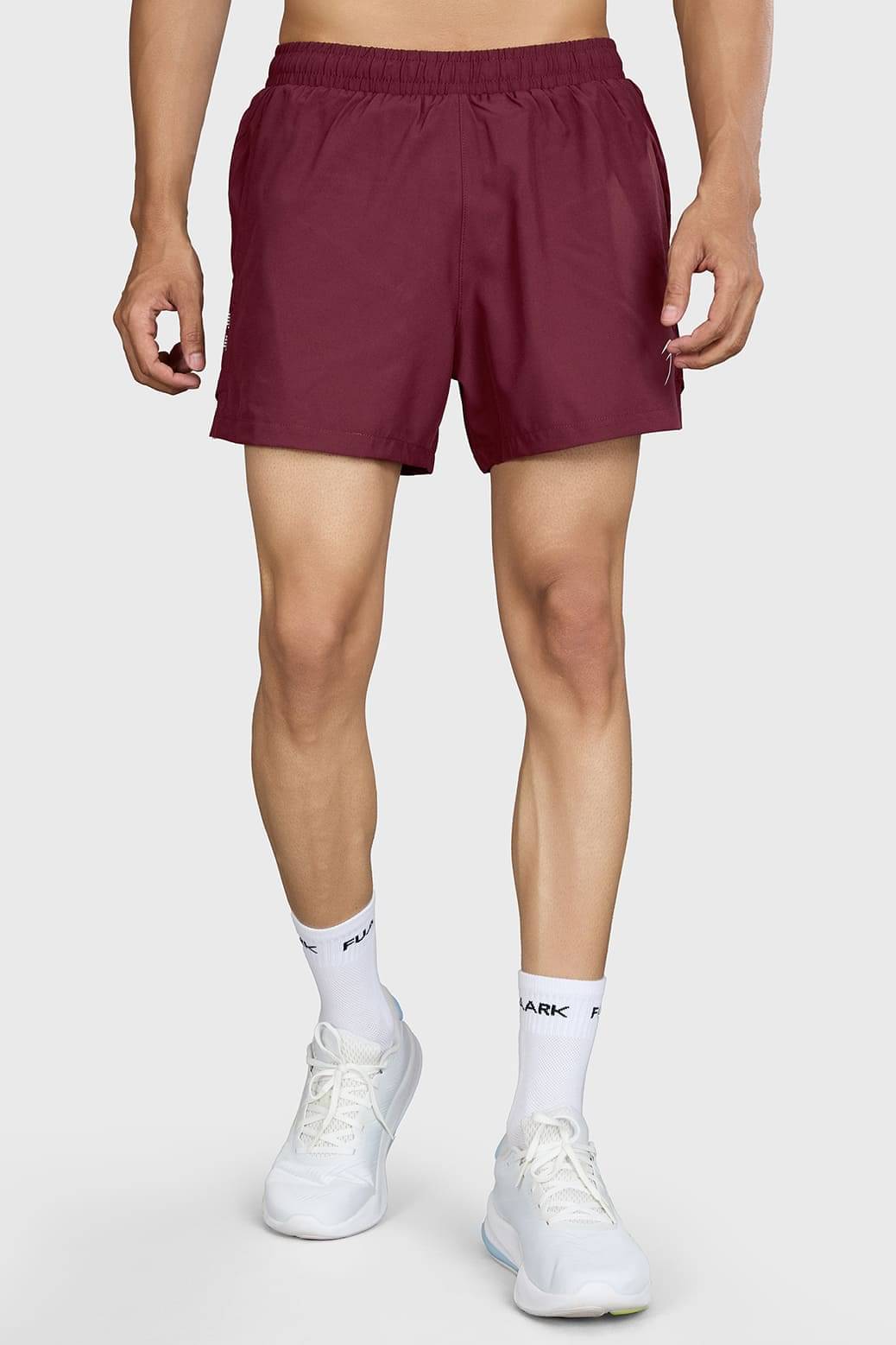     			Fuaark Maroon Polyester Men's Gym Shorts ( Pack of 1 )