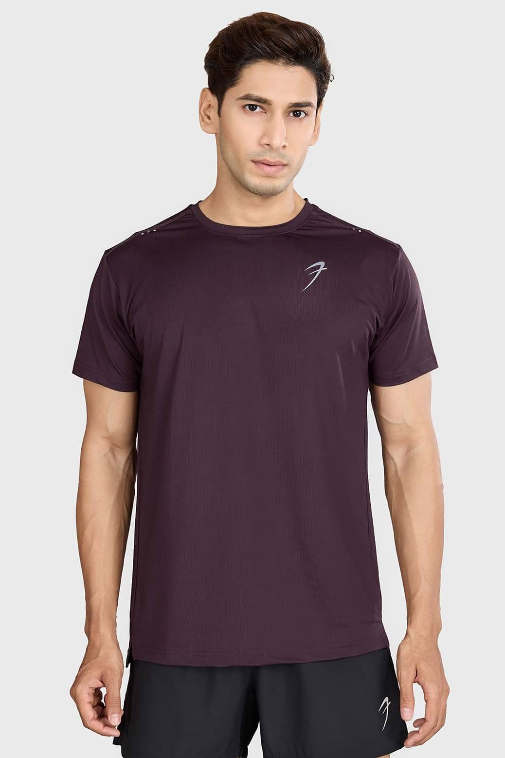 Fuaark Purple Polyester Regular Fit Men's Sports T-Shirt ( Pack of 1 ) Fuaark Purple Polyester Regular Fit Men's Sports T-Shirt ( Pack of 1 )