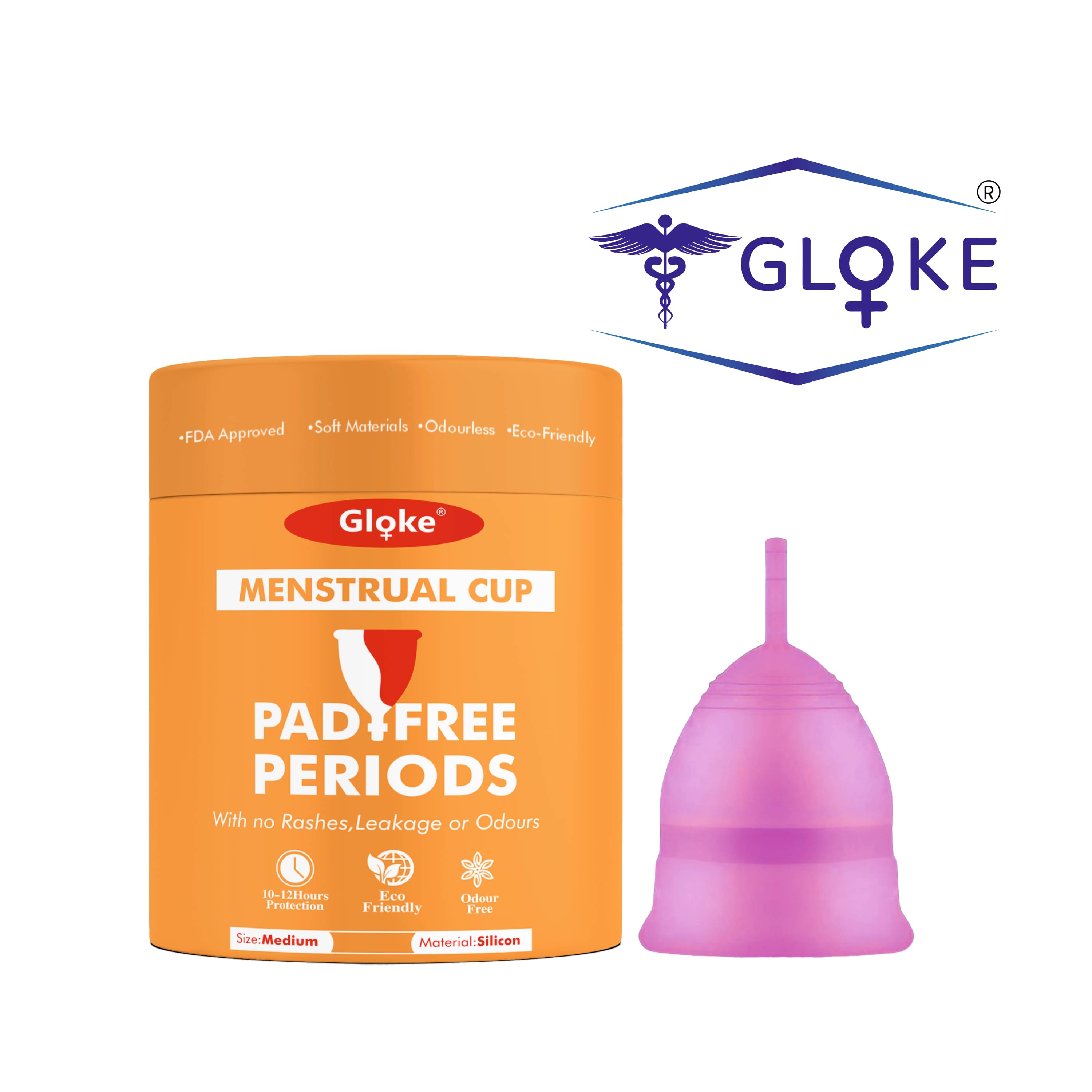 Gloke Silicone Reusable Menstrual Cup Large ( Pack of 1 ) Gloke Silicone Reusable Menstrual Cup Large ( Pack of 1 )