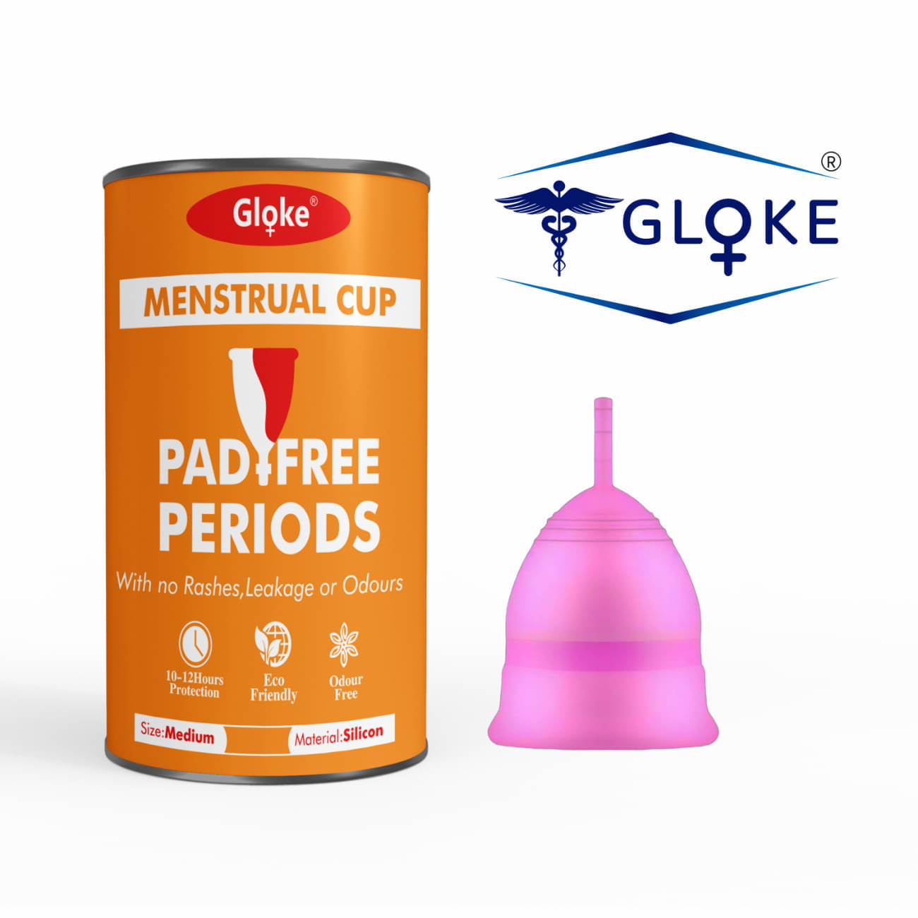 Gloke Silicone Reusable Menstrual Cup Medium ( Pack of 1 ) Gloke Silicone Reusable Menstrual Cup Medium ( Pack of 1 )