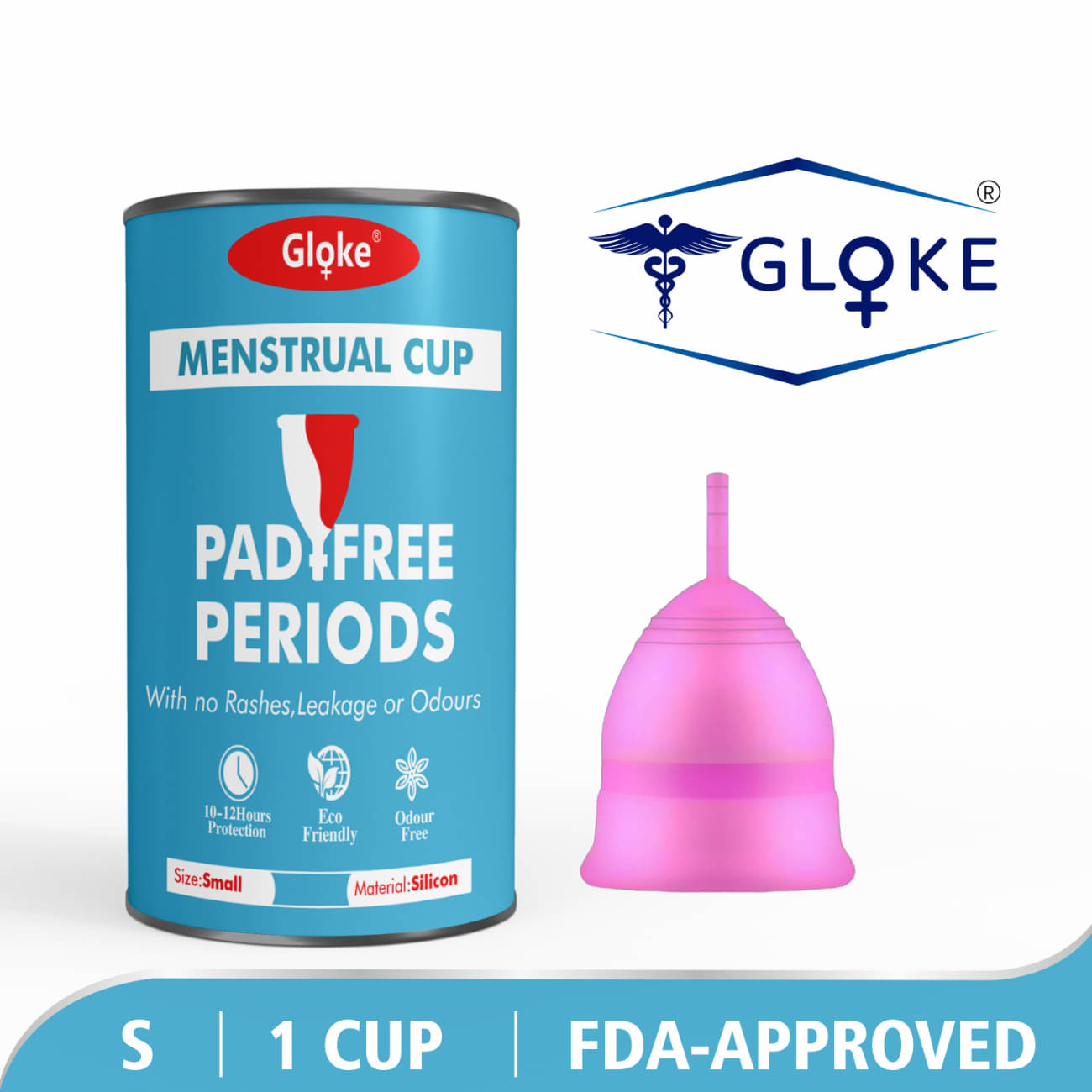 Gloke Silicone Reusable Menstrual Cup Small ( Pack of 1 ) Gloke Silicone Reusable Menstrual Cup Small ( Pack of 1 )