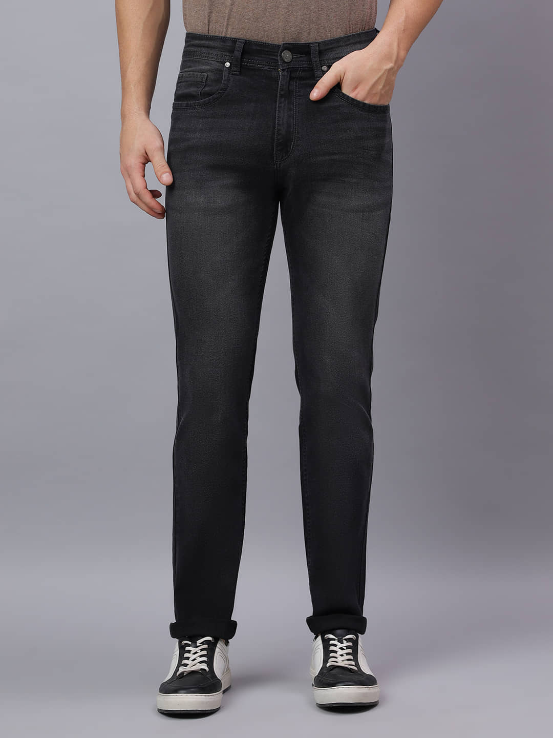 HJ HASASI Slim Fit Clean Look Men's Jeans - Black ( Pack of 1 ) - Jeans | Buy online on ZillyBuy