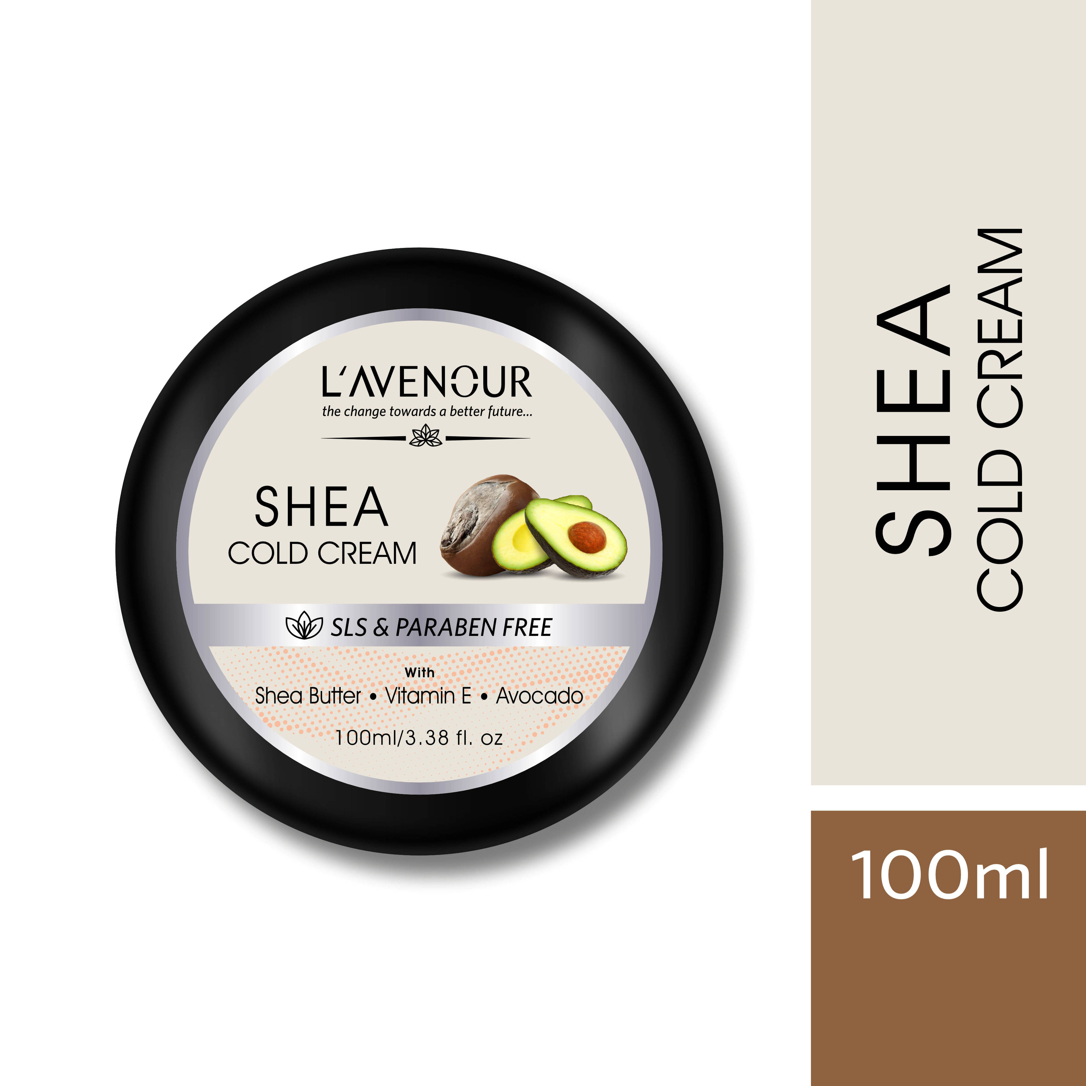 L'avenour Shea Cold Cream with Vitamin E & Avocado Oil For Deep Moisturizing & Dry Skin,100ml     			L'avenour Shea Cold Cream with Vitamin E & Avocado Oil For Deep Moisturizing & Dry Skin,100ml