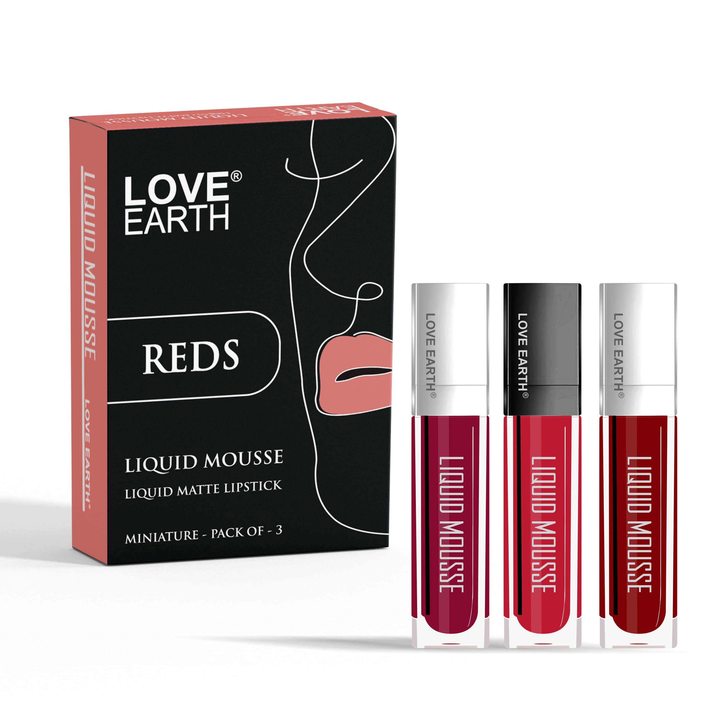 LOVE EARTH Coral Matte Non Sticky Liquid Lipstick ( Pack of 1 )