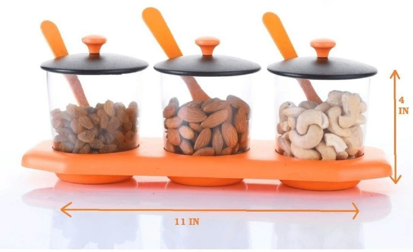    			Laserbot Mukhvash CONTAINER Plastic Orange Multi-Purpose Container ( Set of 1 )