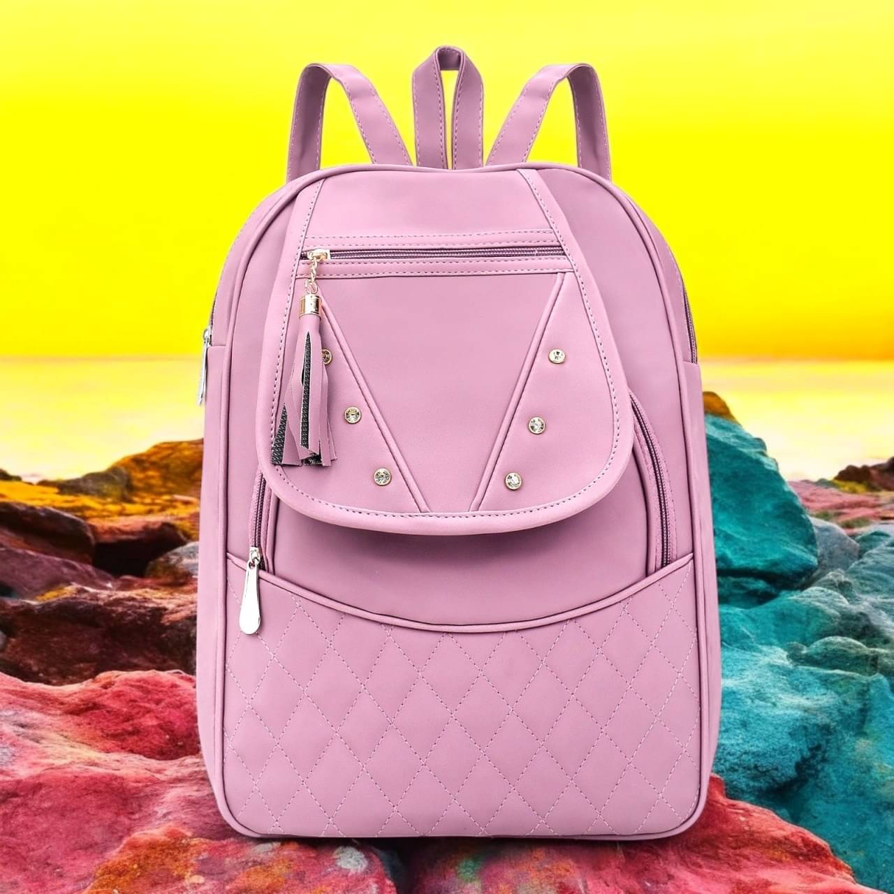     			MI PLUS Backpack PU Set of 1 ( Pink )