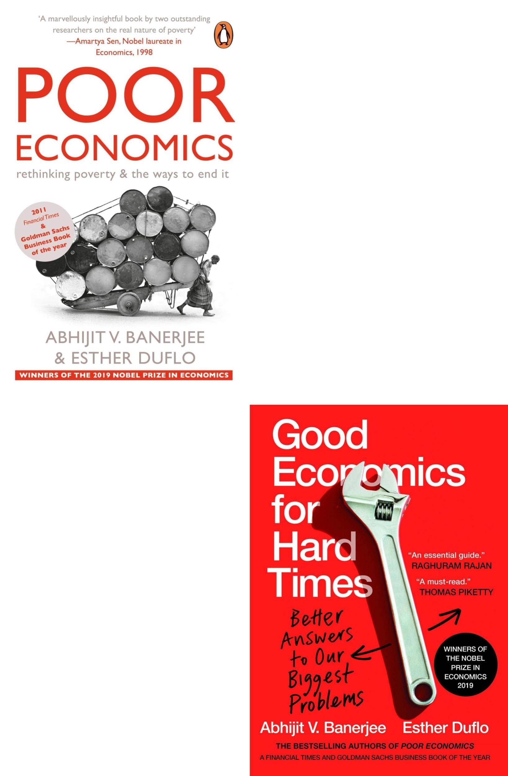     			Poor Economics And Good Economics For Hard Times Combo