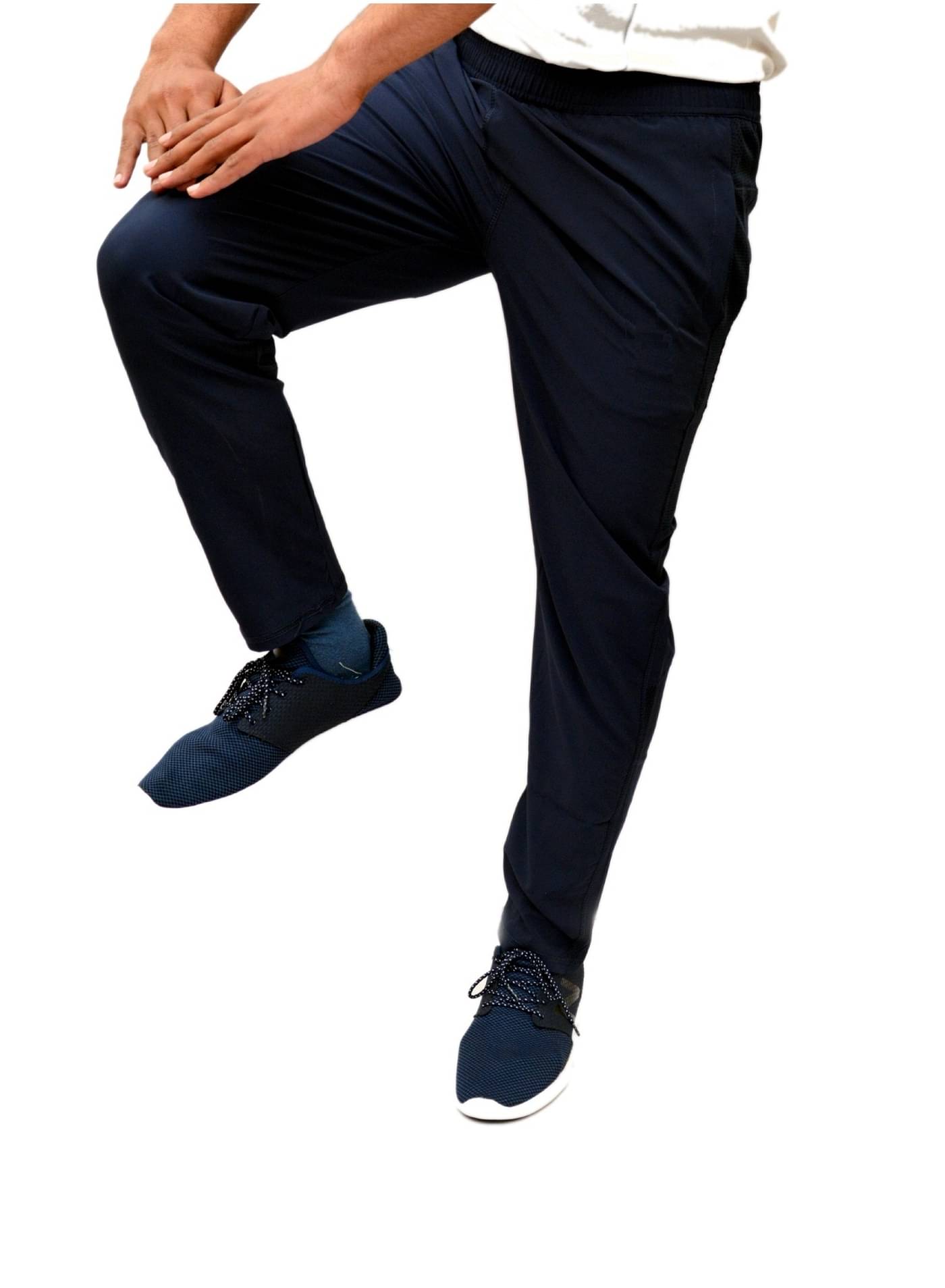 RANBOLT Navy Polyester Men's Trackpants ( Pack of 1 ) RANBOLT Navy Polyester Men's Trackpants ( Pack of 1 )