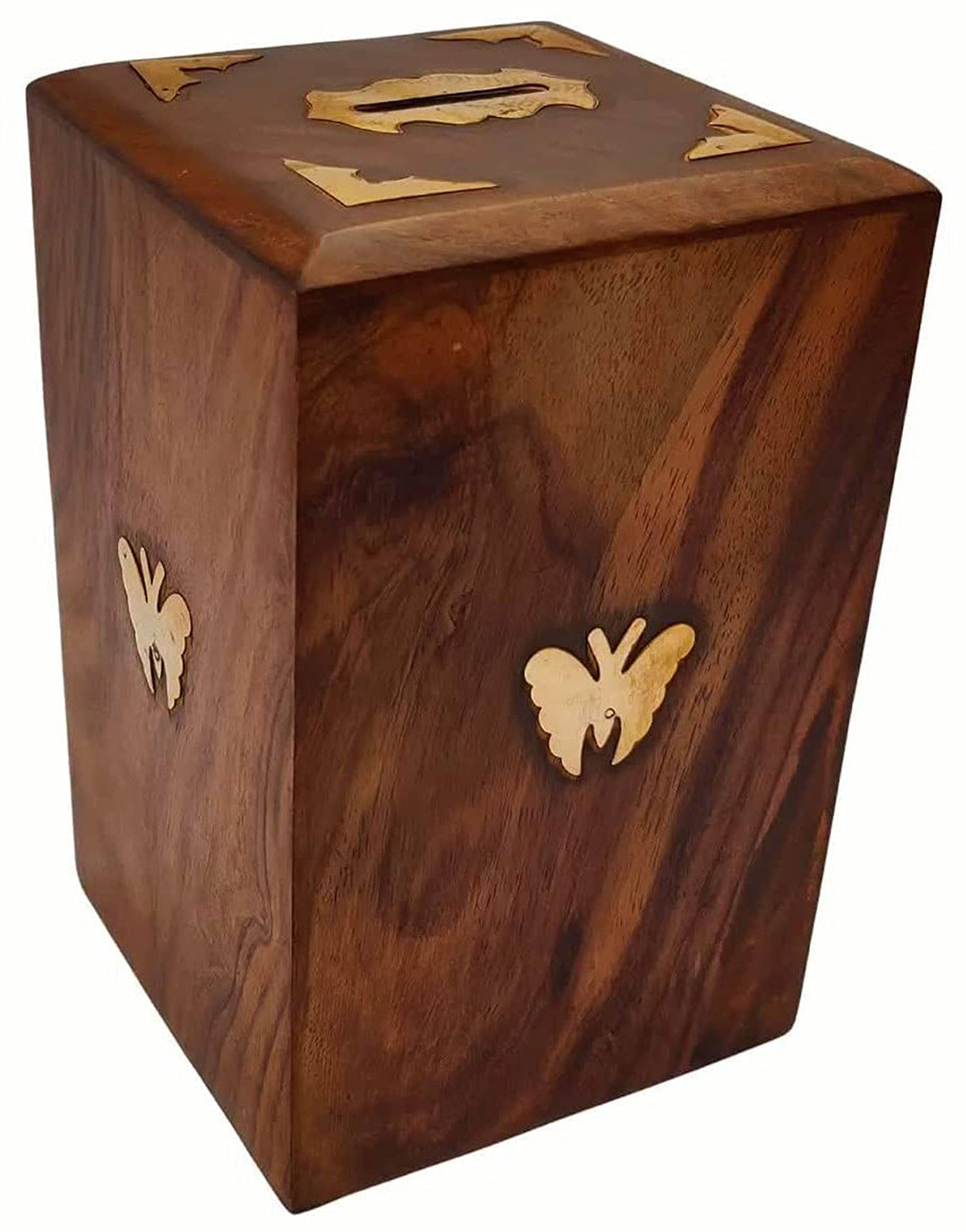     			SWH Wood Brown Piggy Bank ( Pack of 1 )