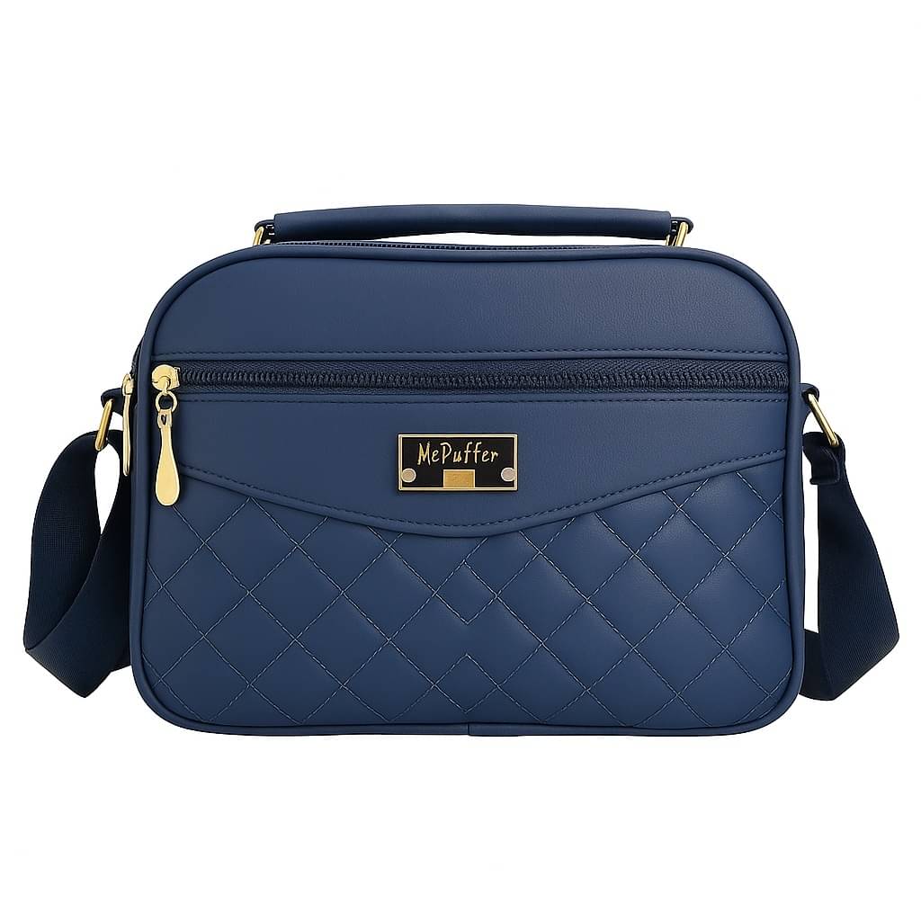     			Sageware Sling Bag PU Set of 1 ( Navy Blue )