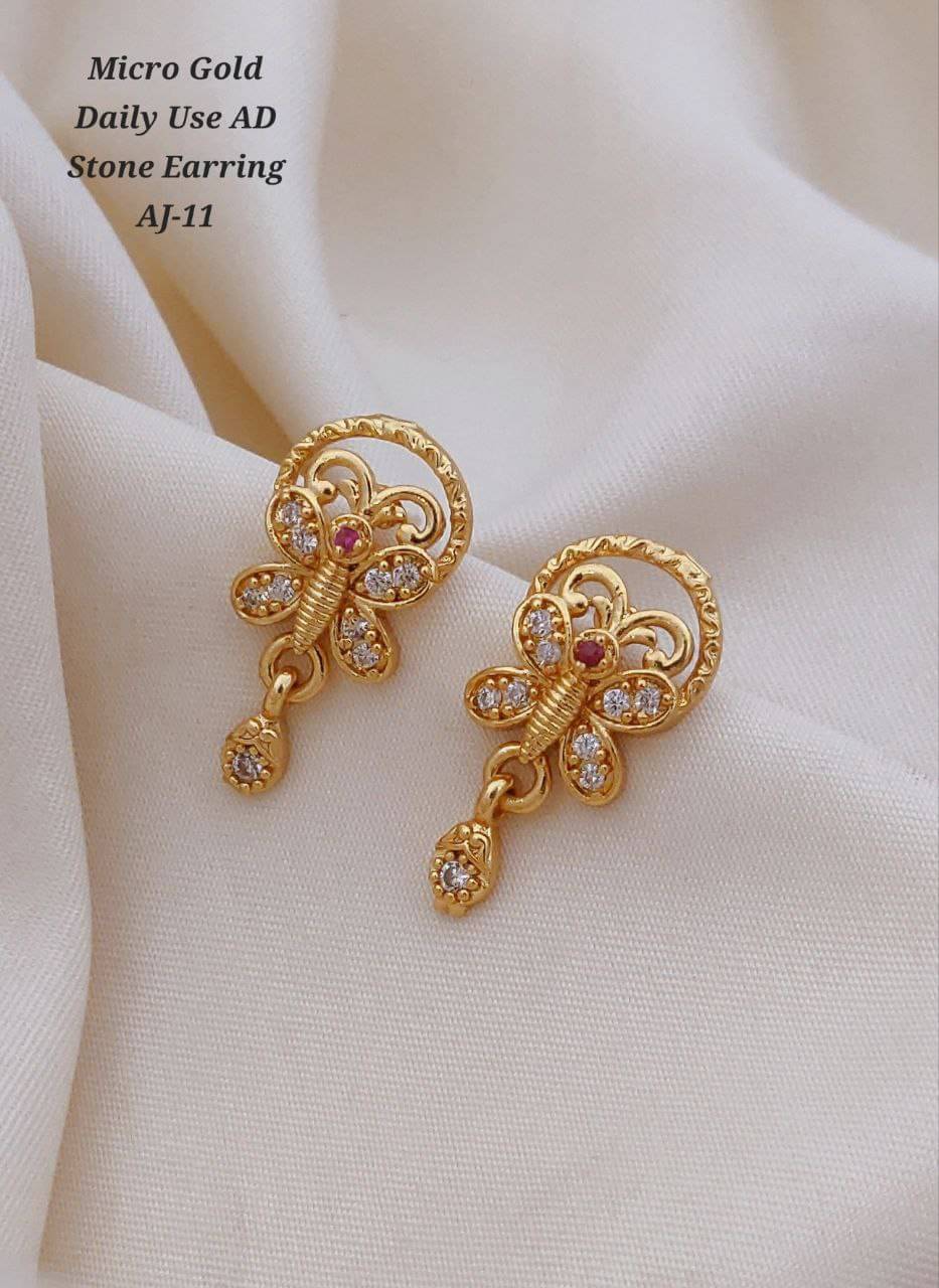     			Shivay Fashion Gold Jhumki Earrings ( Pack of 1 )