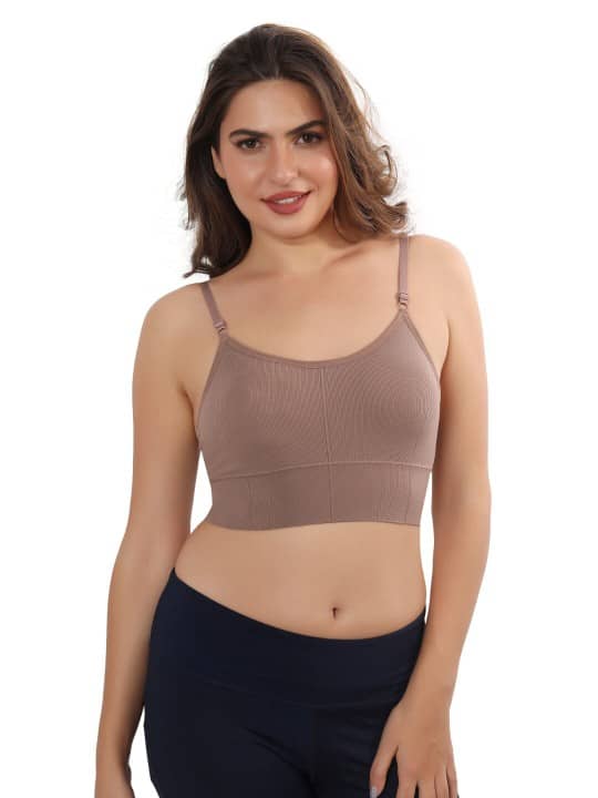Taslar Pack of 2 Cotton Blend Lightly Padded Everyday Bra For Women ( Multicolor3 )