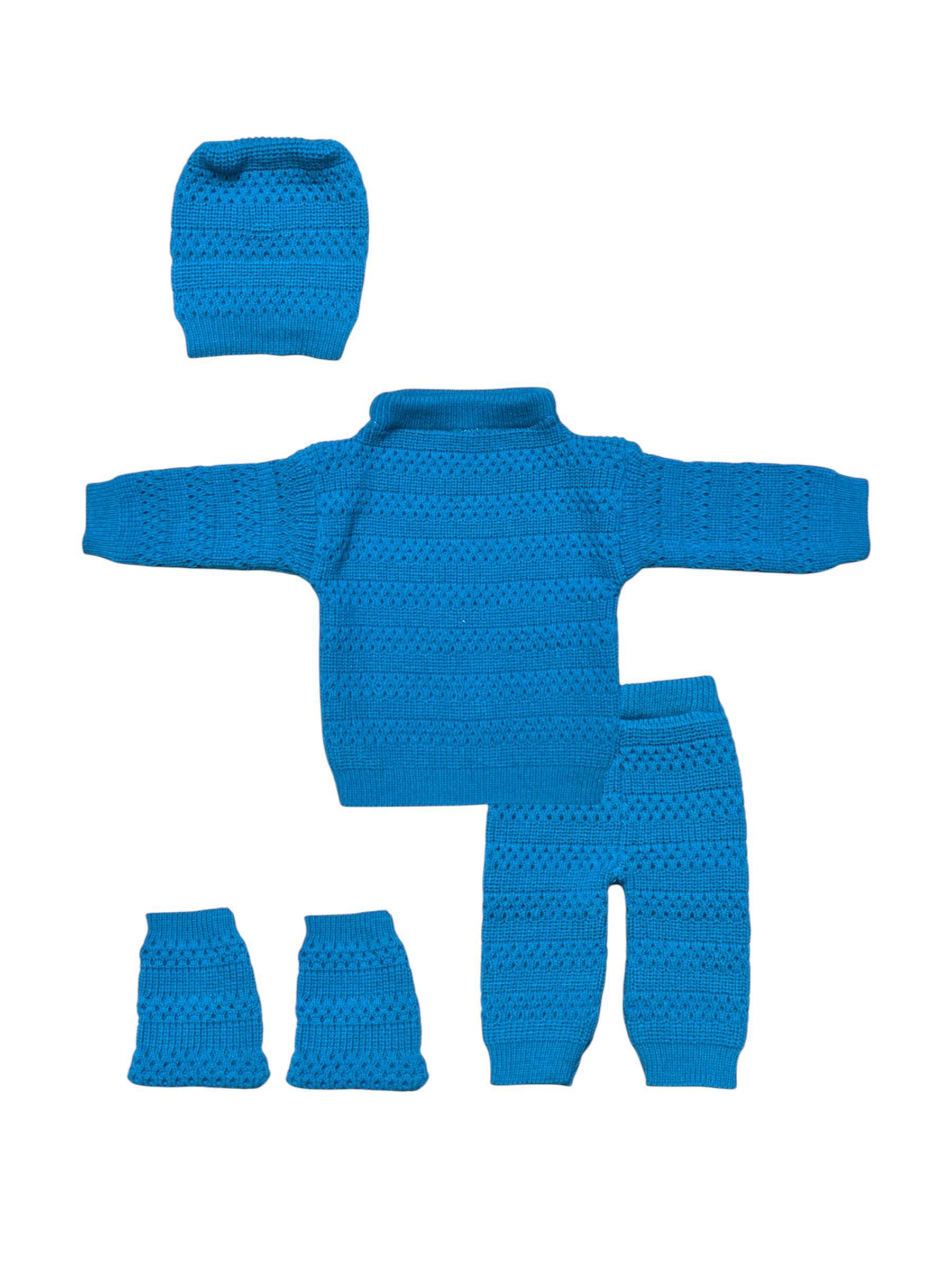     			The Creators Pack of 1 Unisex for Baby Woollen Sweater ( Sky Blue )
